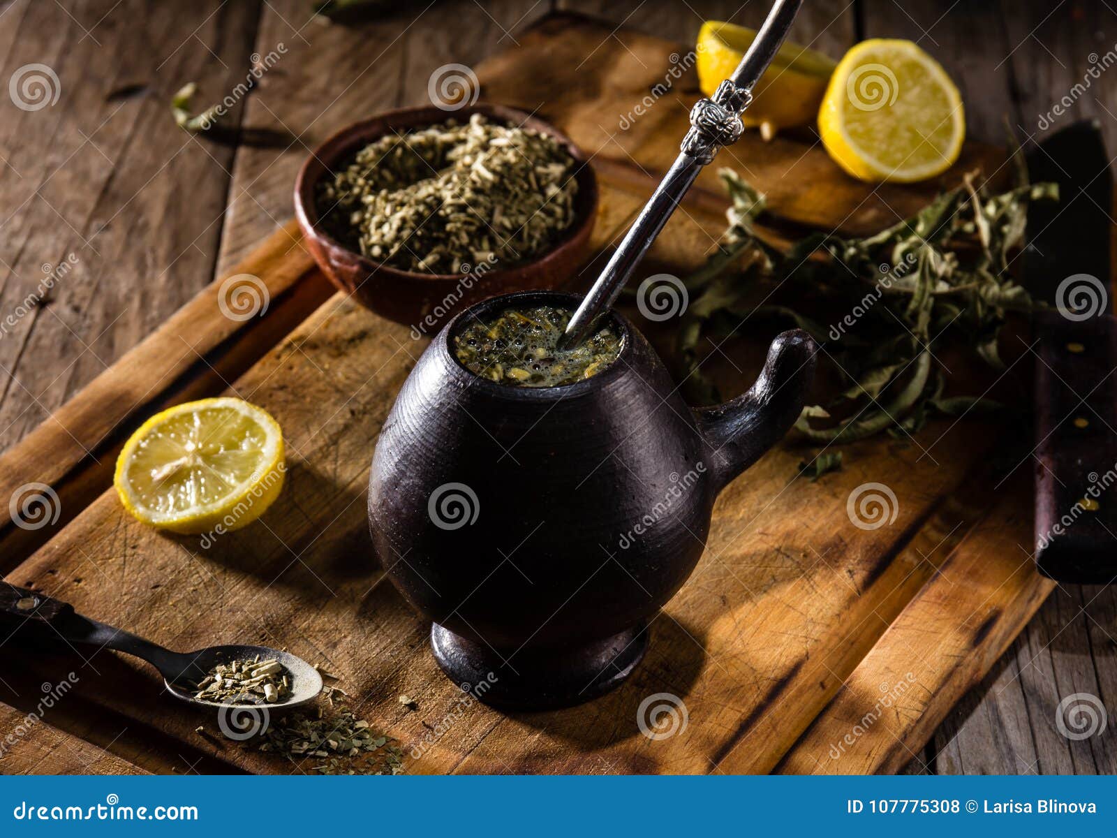 Yerba Mate - Latin American Hot Drink Herb Tea Stock Photo - Image of ...