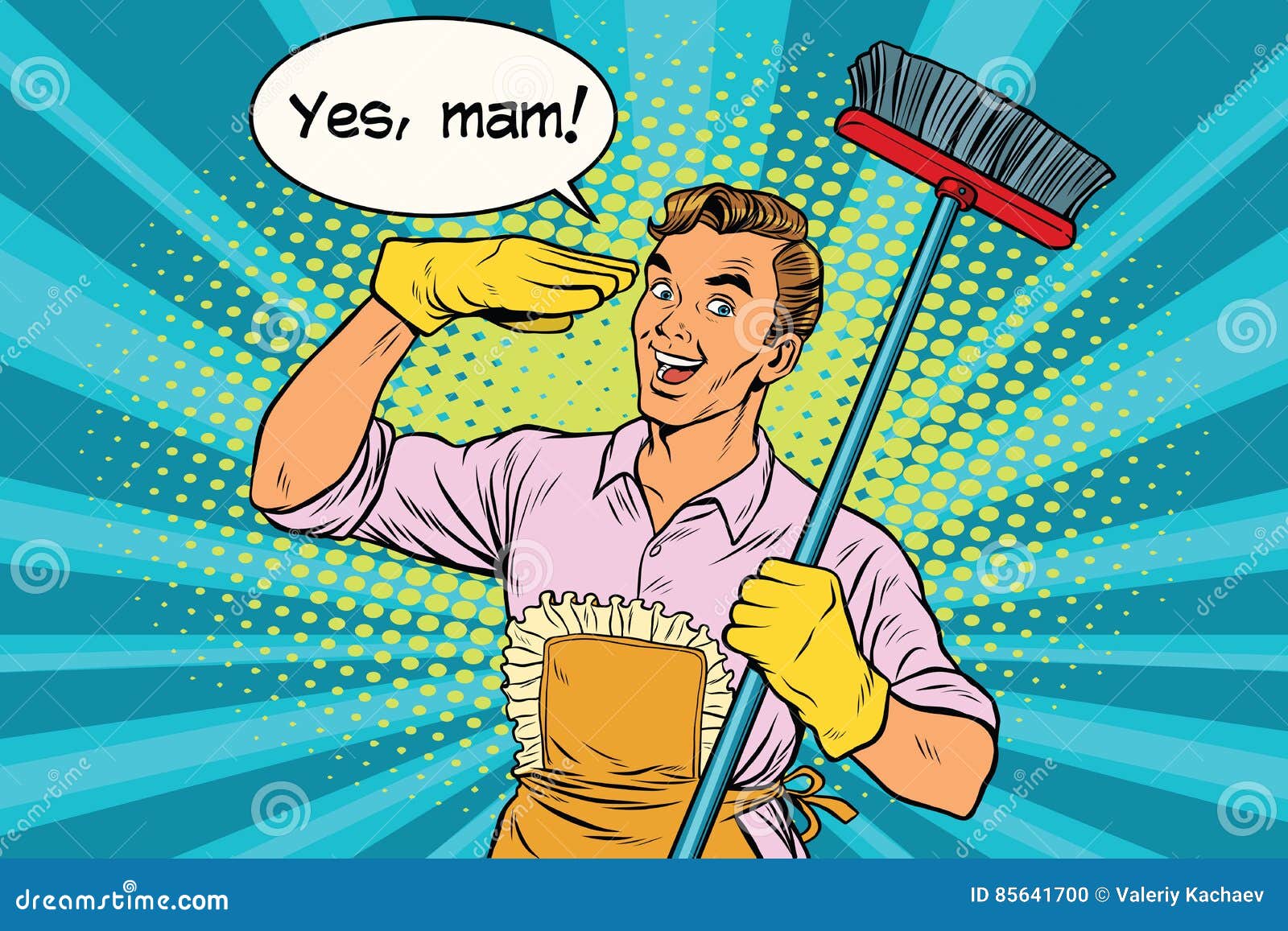 yes mam husband and cleaning the house