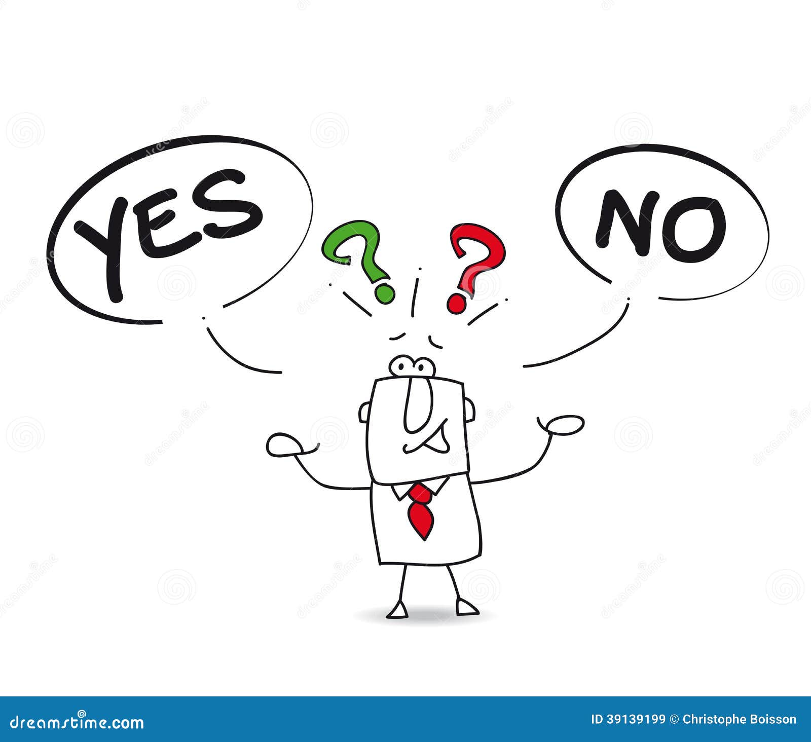 Yes or No stock vector. Illustration of english, unreliable 39139199