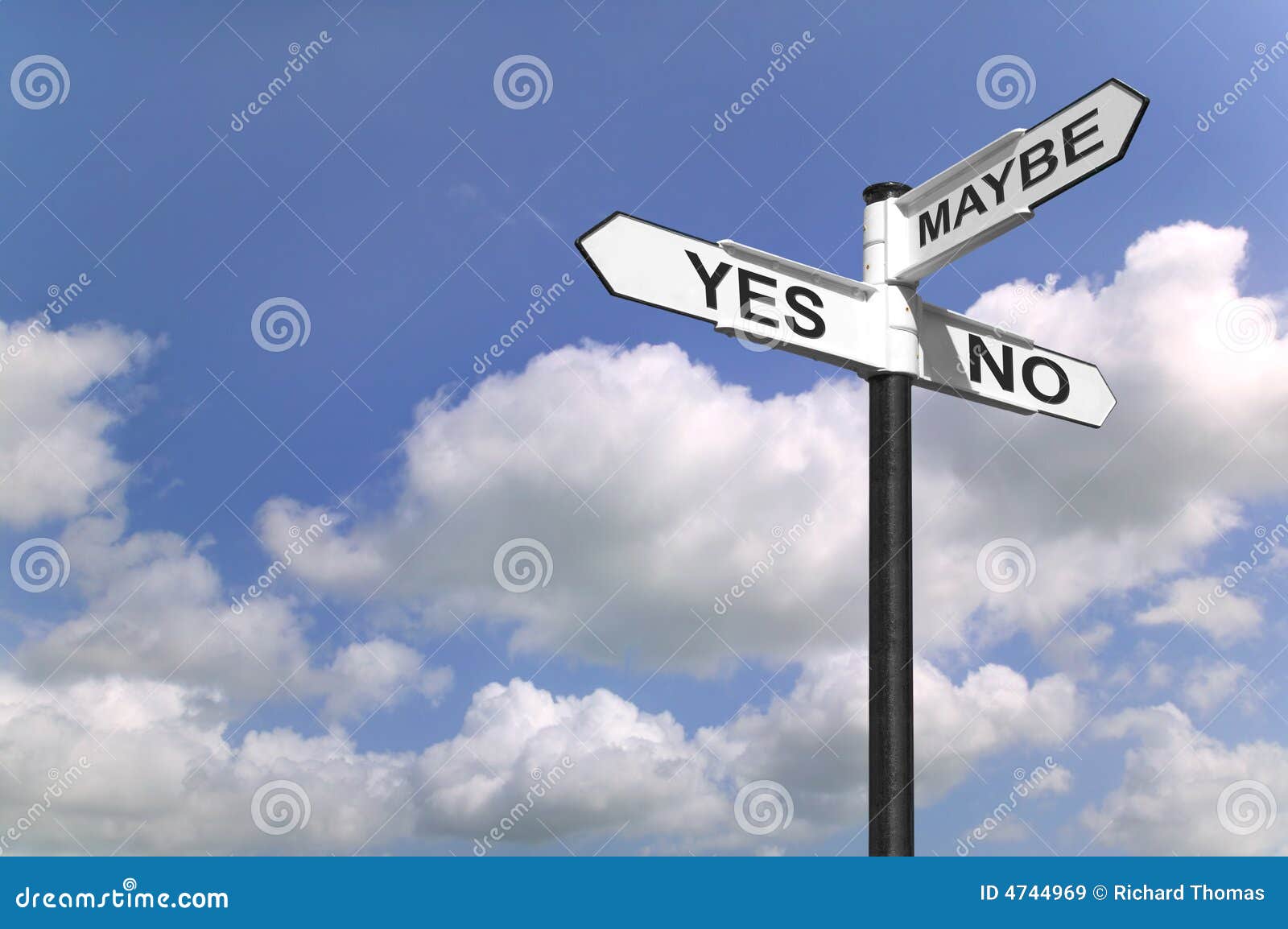 yes no maybe signpost