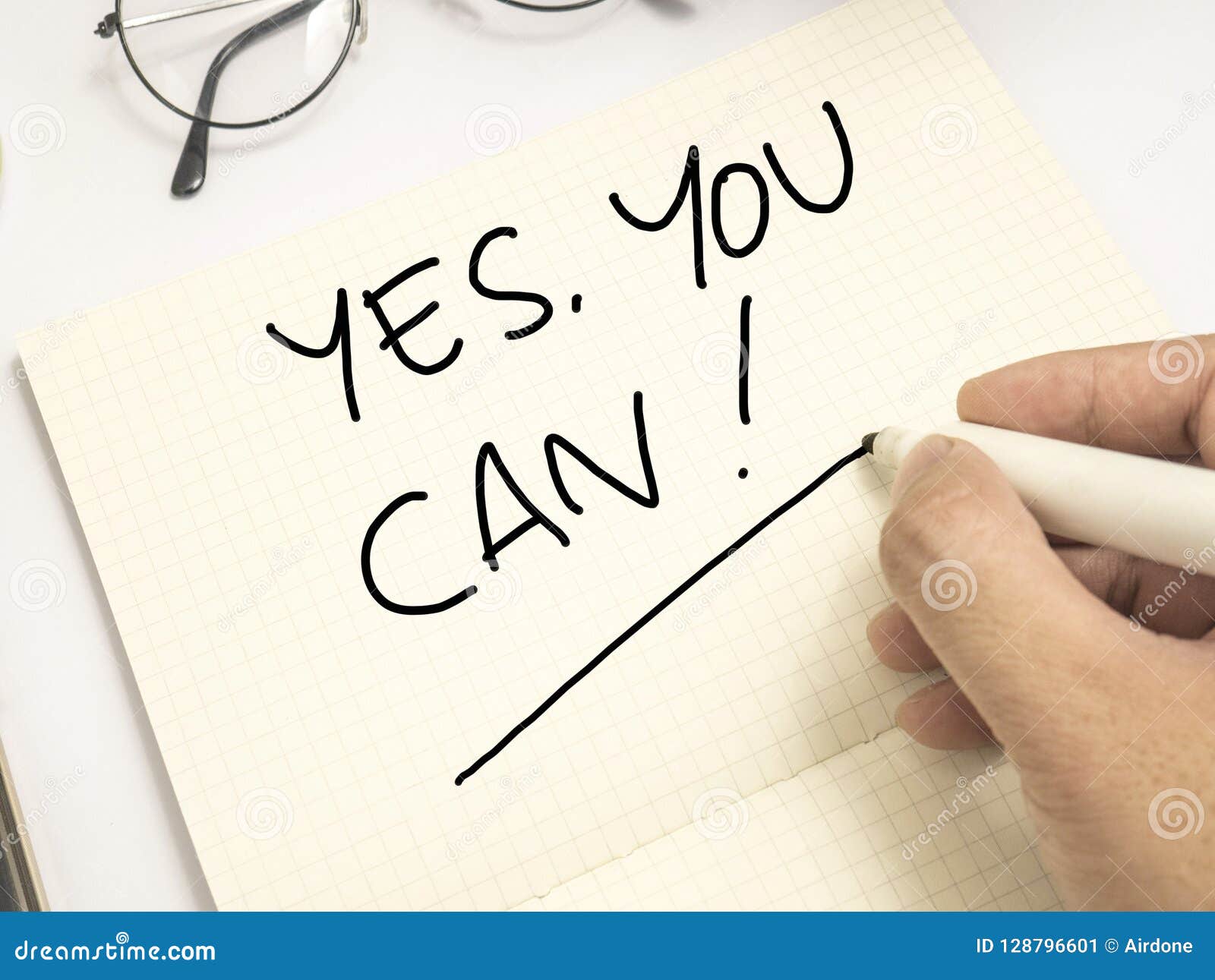 Yes You Can Motivational Words Quotes Concept Stock Image Image Of Motivation Inspiration
