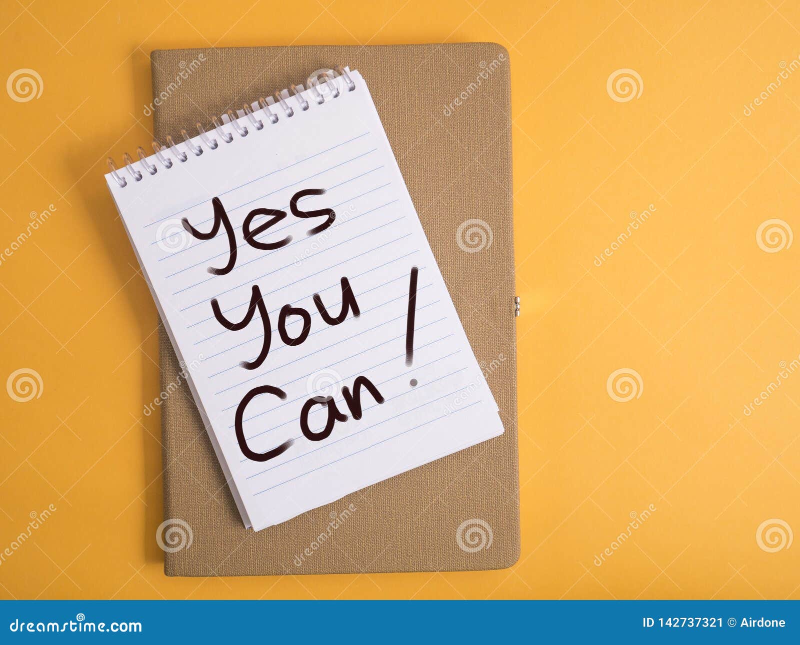 Yes You Can Motivational Words Quotes Concept Stock Image Image Of Success Slogan