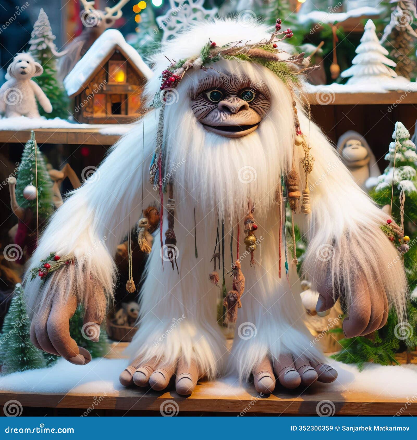 Yeti Puppet Puppet Inspired by Mythical Yetis and Himalayan Folk Stock Yeti Puppet Puppet Inspired by Mythical Yetis and Himalayan Folk Stock