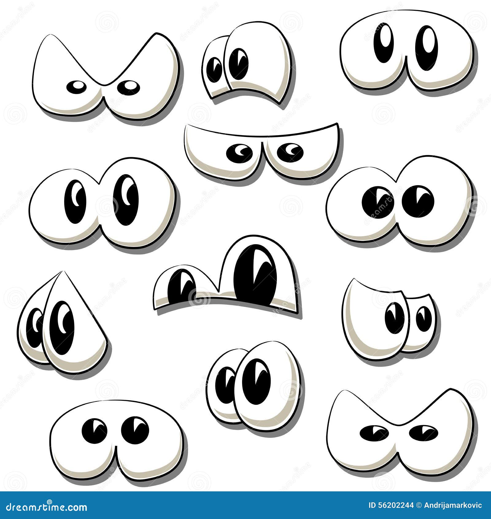 Yeux Droles Regles Illustration De Vecteur Illustration Du Partie 56202244