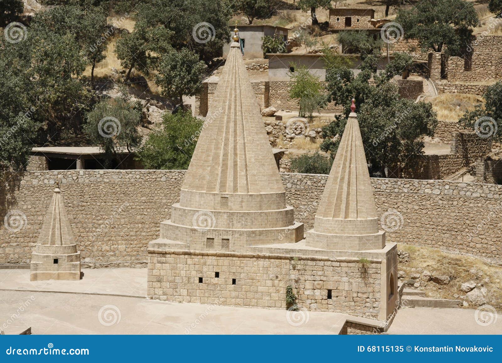 a yezidi temple in lalish, iraqi kurdistan