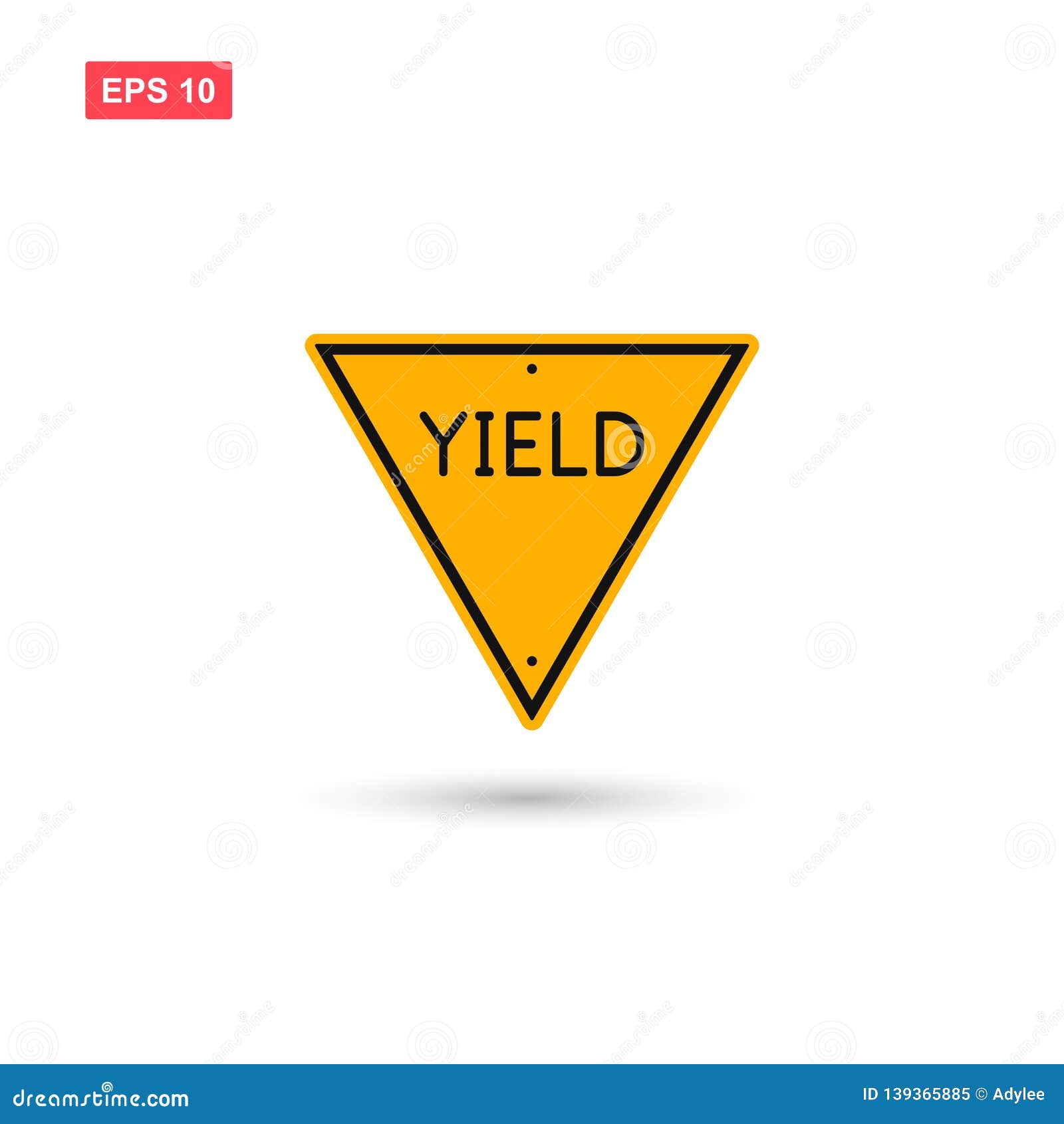 yield triangle sign icon  