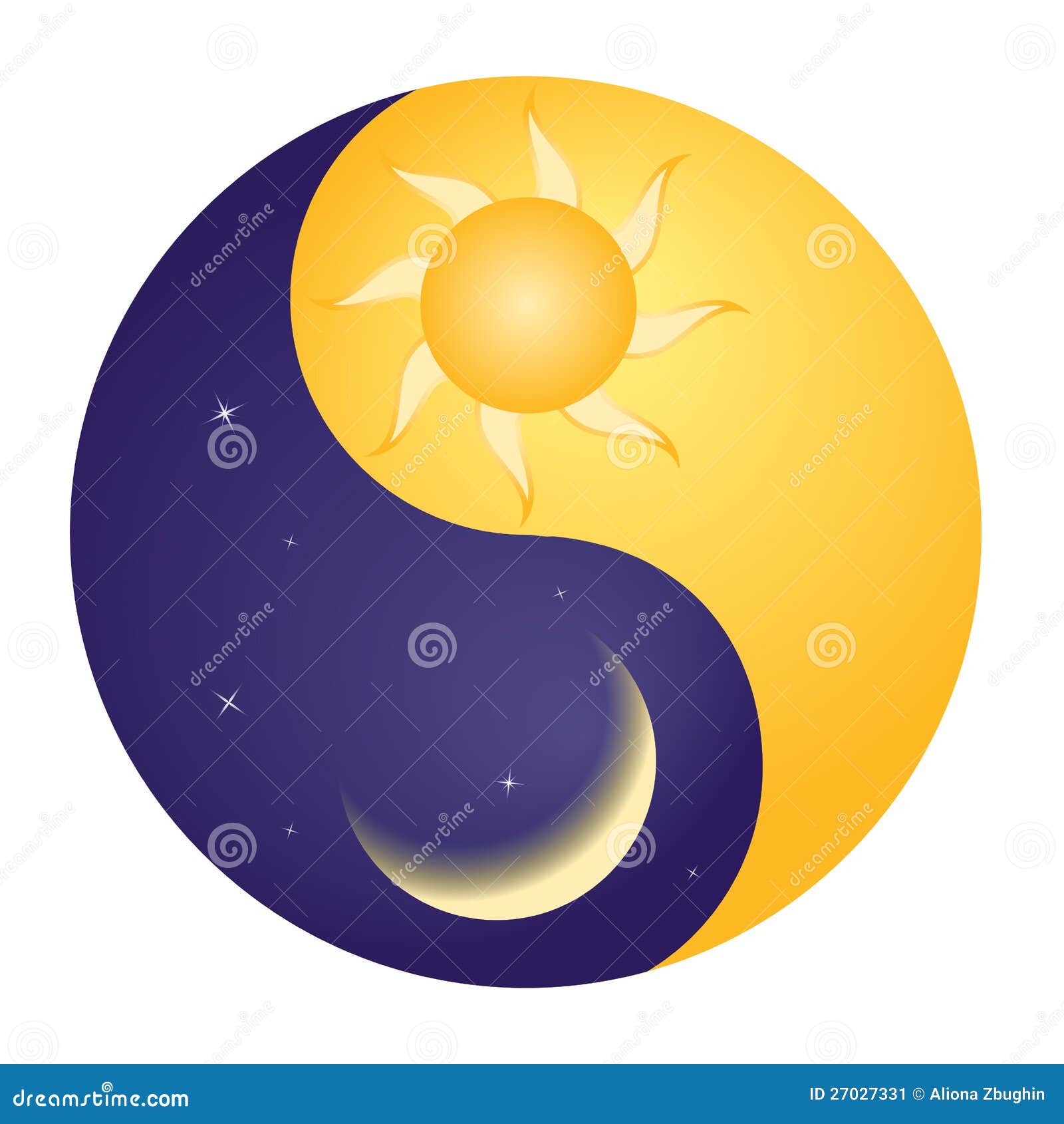 Yin And Yang Cartoon Vector | CartoonDealer.com #9639923