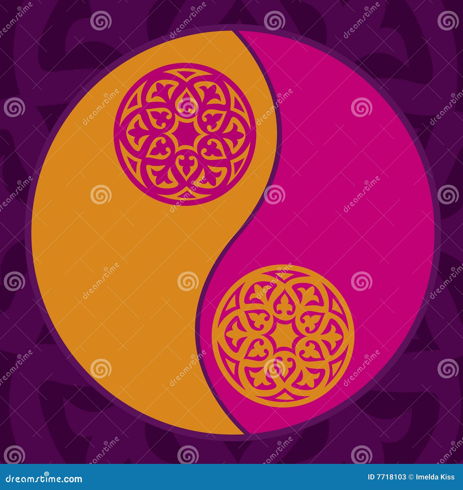 Yin yang En Color De Rosa Stock De Ilustraci n Ilustraci n De Colorido yin-yang-en-color-de-rosa-stock-de-ilustraci-n-ilustraci-n-de-colorido