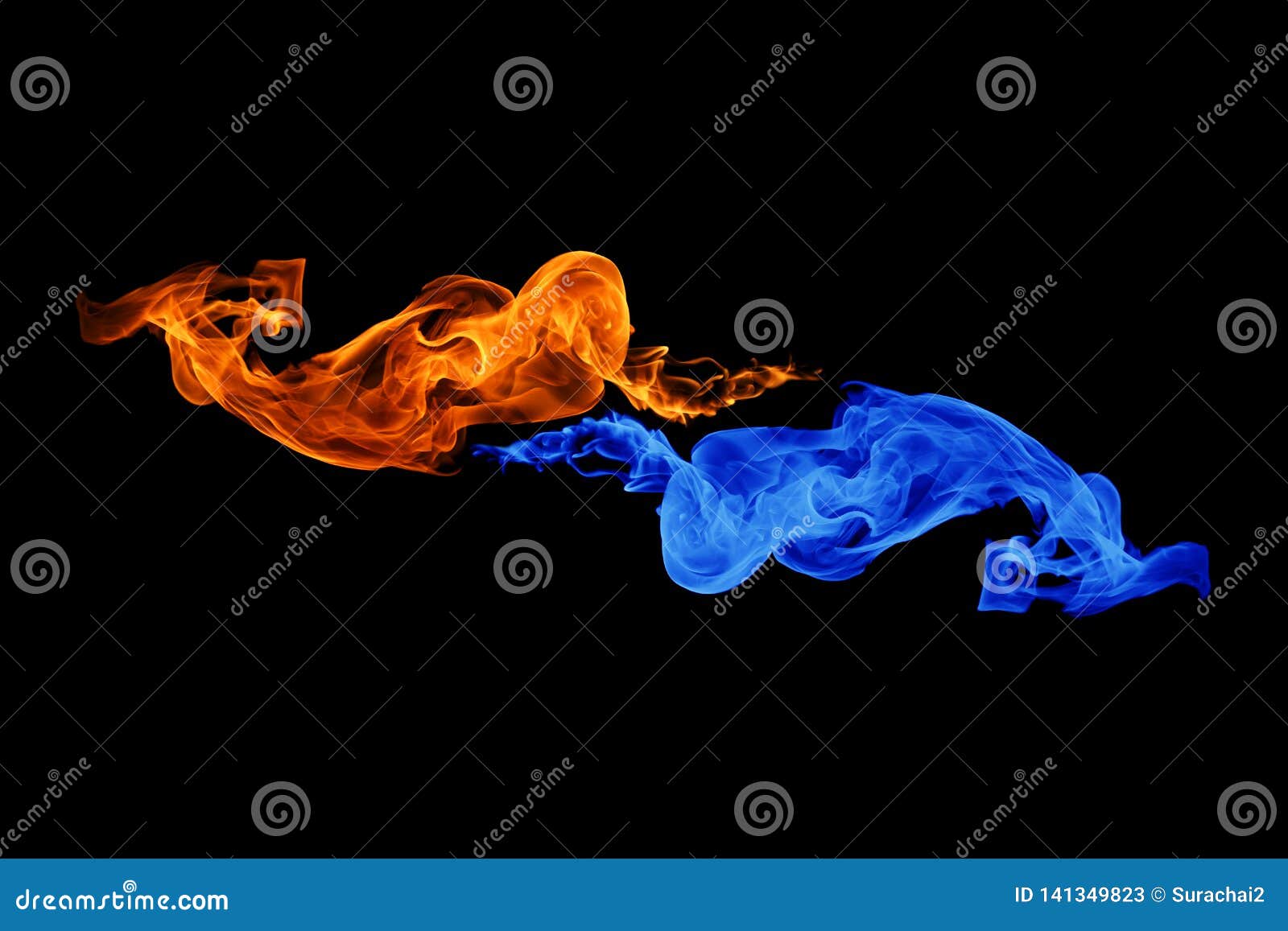 Yin Yang Symbol Fire And Ice Background Stock Image Image Of Buddhism Meditation