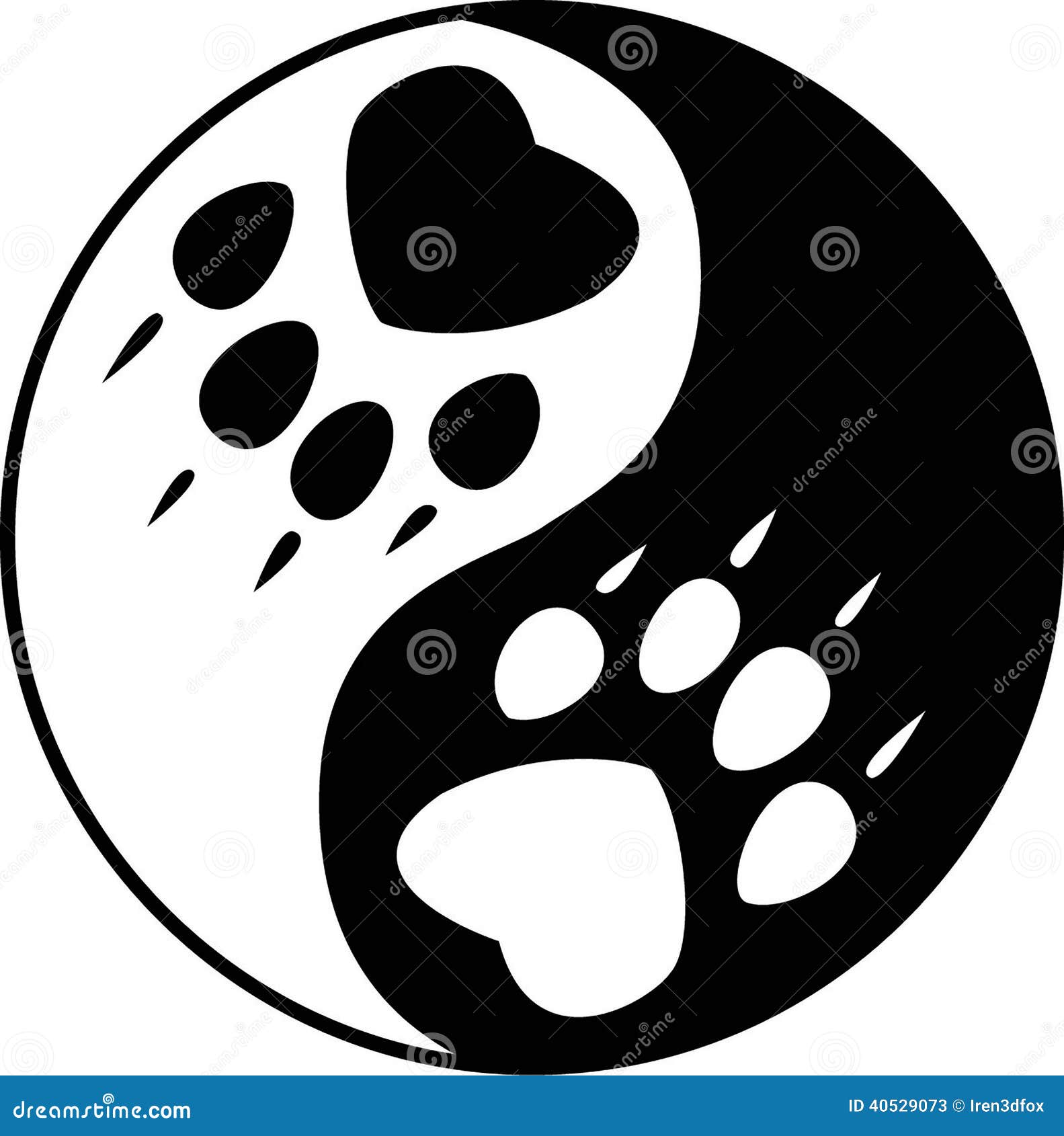 Yin Yang Wolf Stock Illustrations – 23 Yin Yang Wolf Stock Illustrations,  Vectors & Clipart - Dreamstime