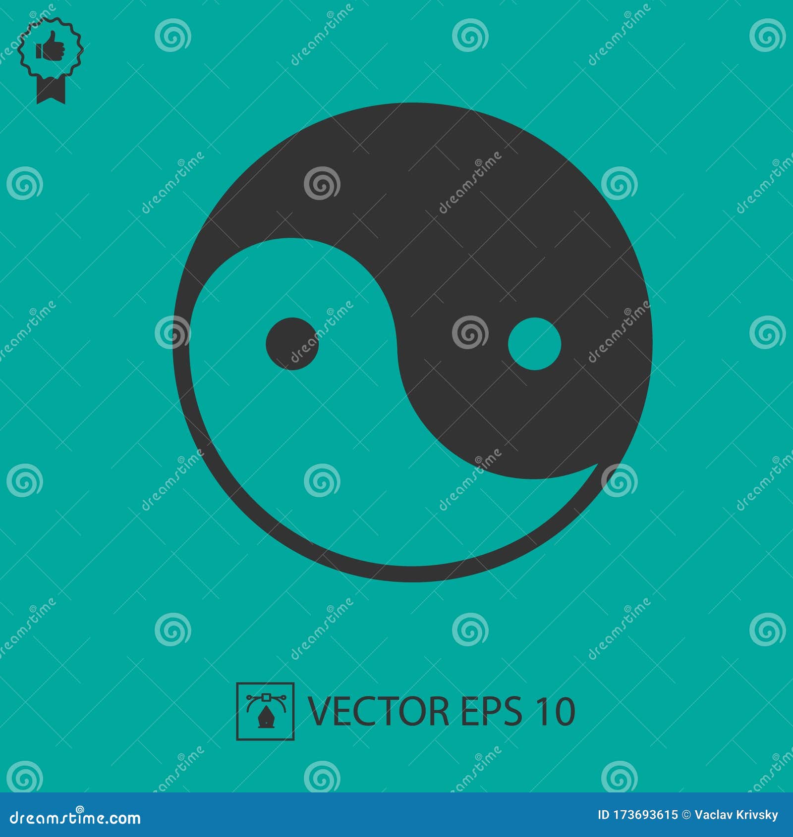 ying yang   icon. verctor  eps 10