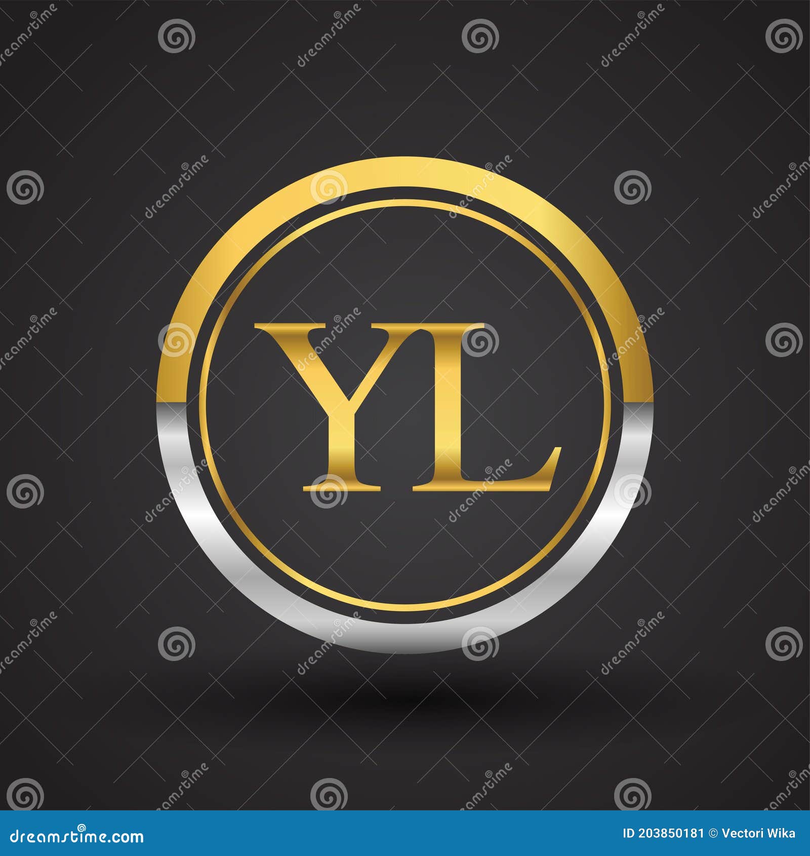 YL logo design vector template