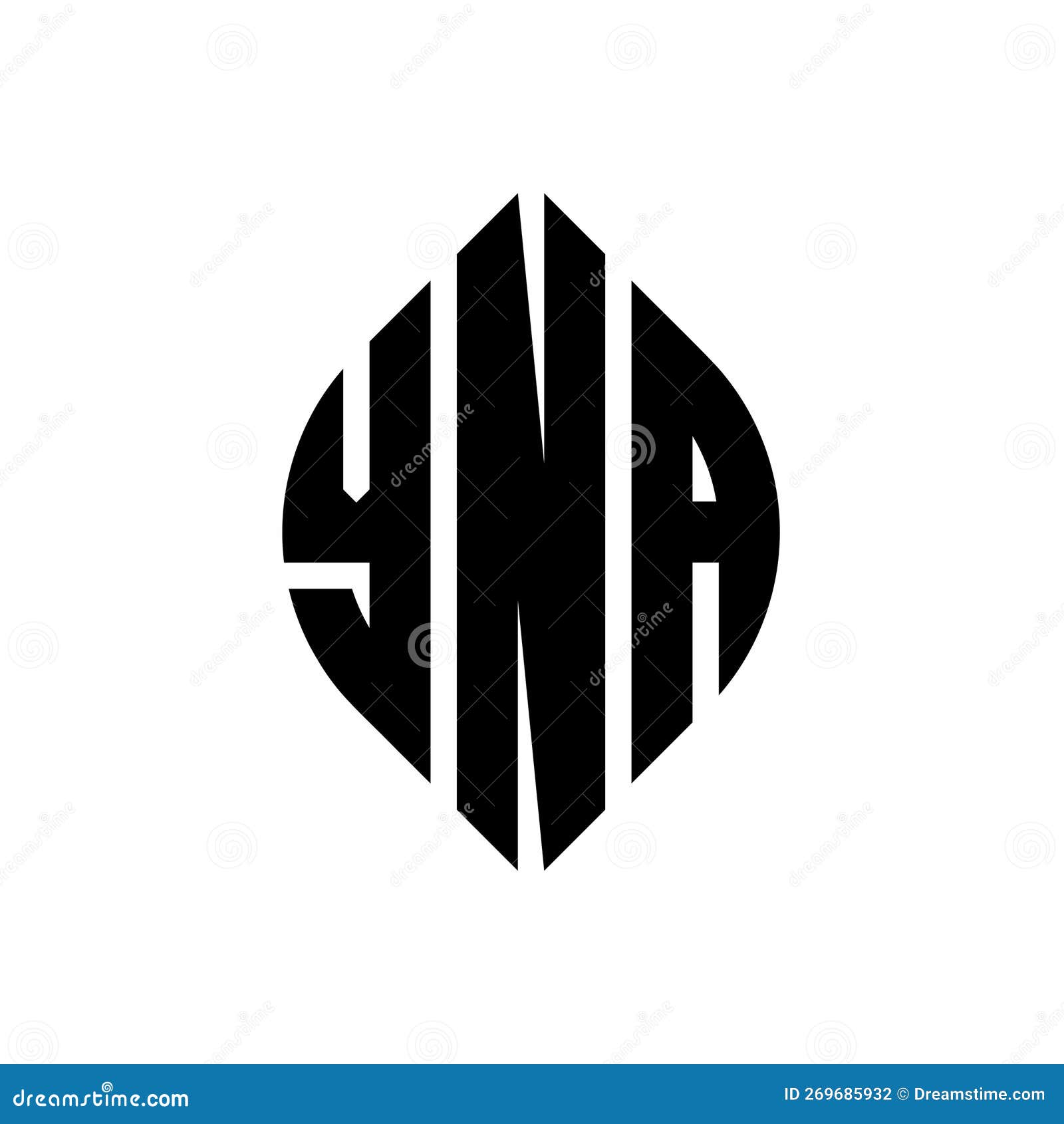 yna circle letter logo  with circle and ellipse . yna ellipse letters with typographic style. the three initials form a
