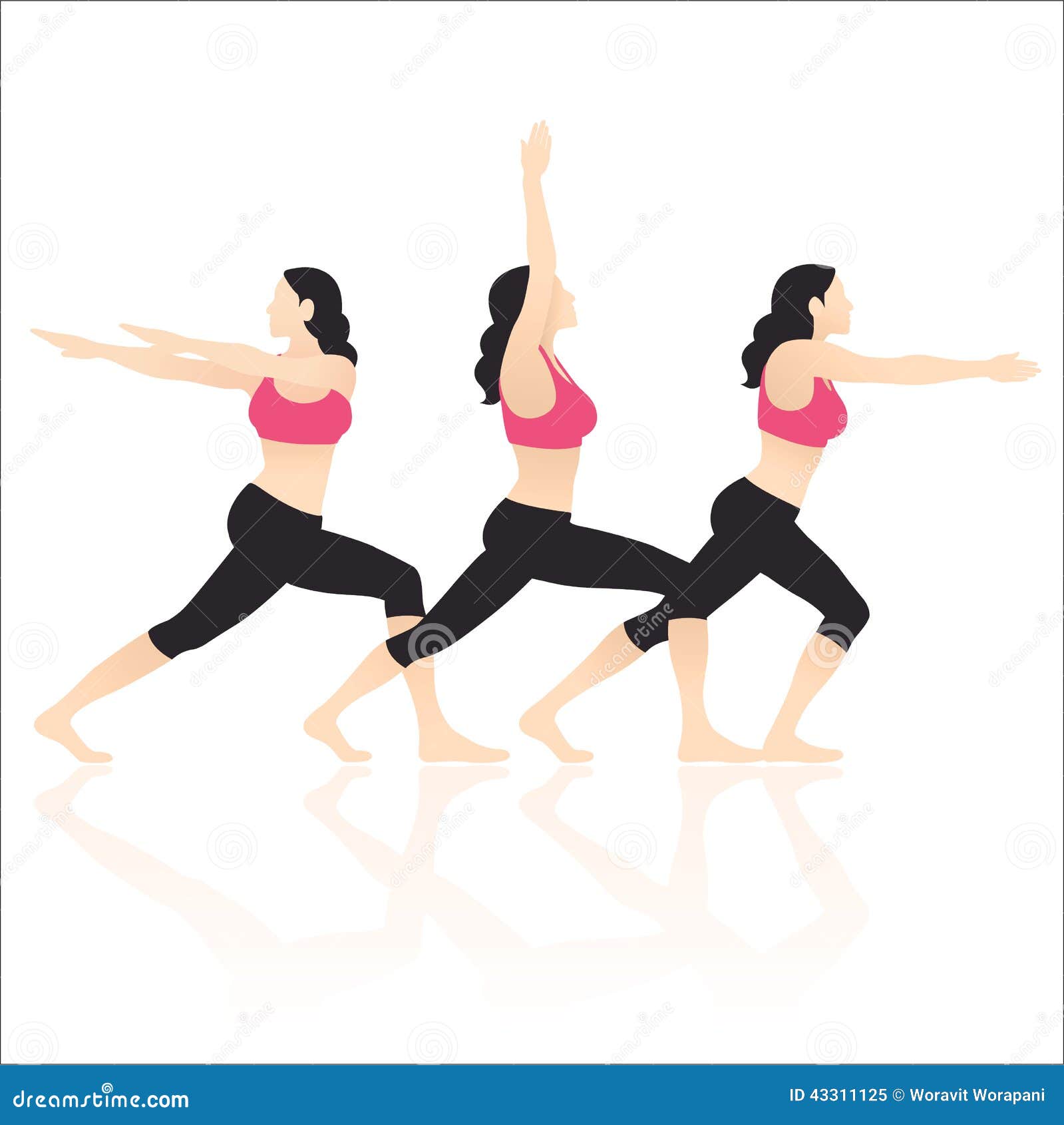 Yoga Actions Vector stock vector. Illustration of balance 43311125