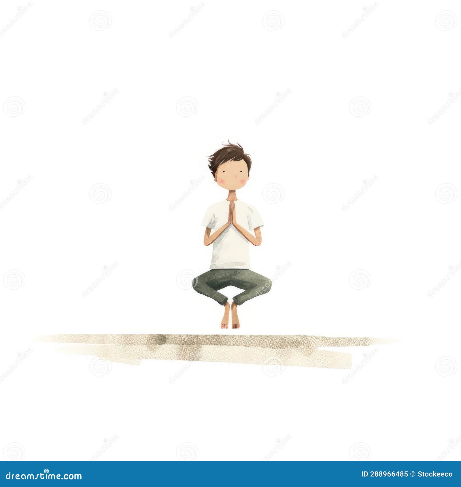 childlike yoga: a delightful  of young joseph in tadasana pose