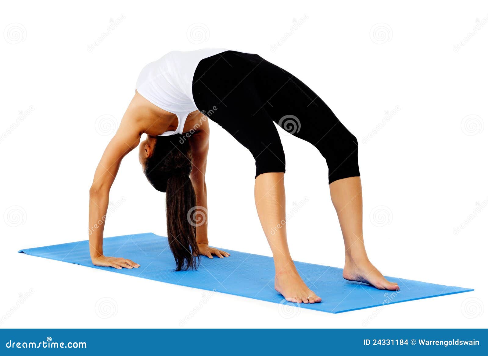 Yoga bridge pose stock photo. Image of mantra, bridge 24331184