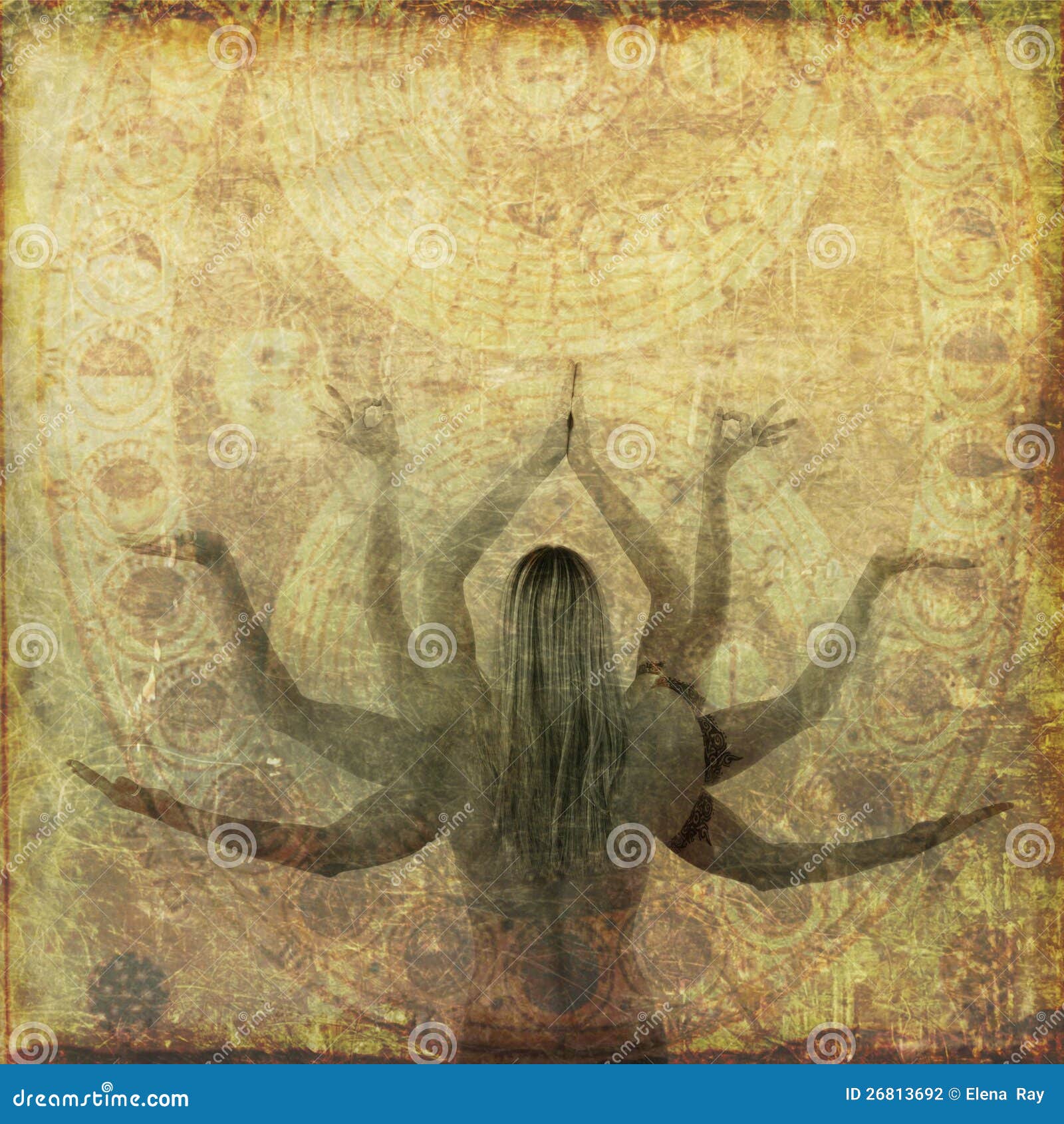 Yoga Celestial stock illustration. Illustration of ancient 26813692