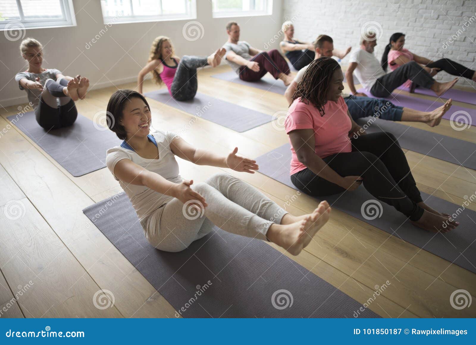 yoga class concept