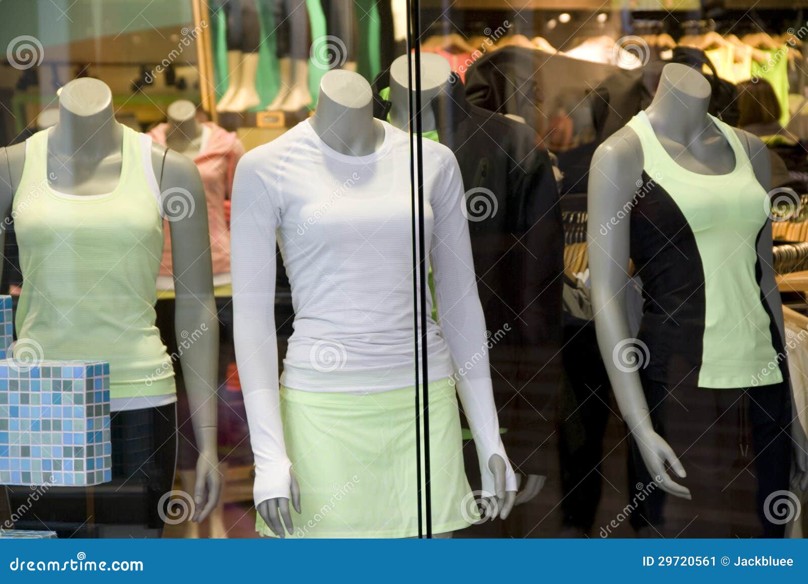 Yoga Sport Clothing Fashion Store Stock Image Image of lighting