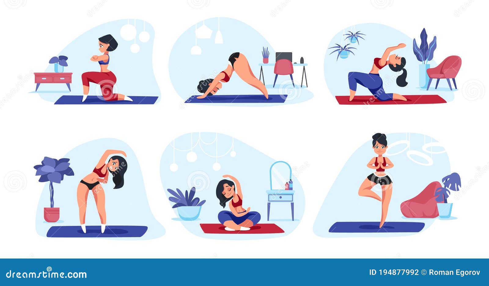 Yoga De Casa. Niña De Dibujos Animados Haciendo Ejercicios Físicos Meditación Y Actividades Deportivas Concepto De Estilo De Vida Ilustración del Vector - Ilustración de activismo, observar: 194877992 Yoga De Casa. Niña De Dibujos Animados Haciendo Ejercicios Físicos Meditación Y Actividades Deportivas Concepto De Estilo De Vida Ilustración del Vector - Ilustración de activismo, observar: 194877992