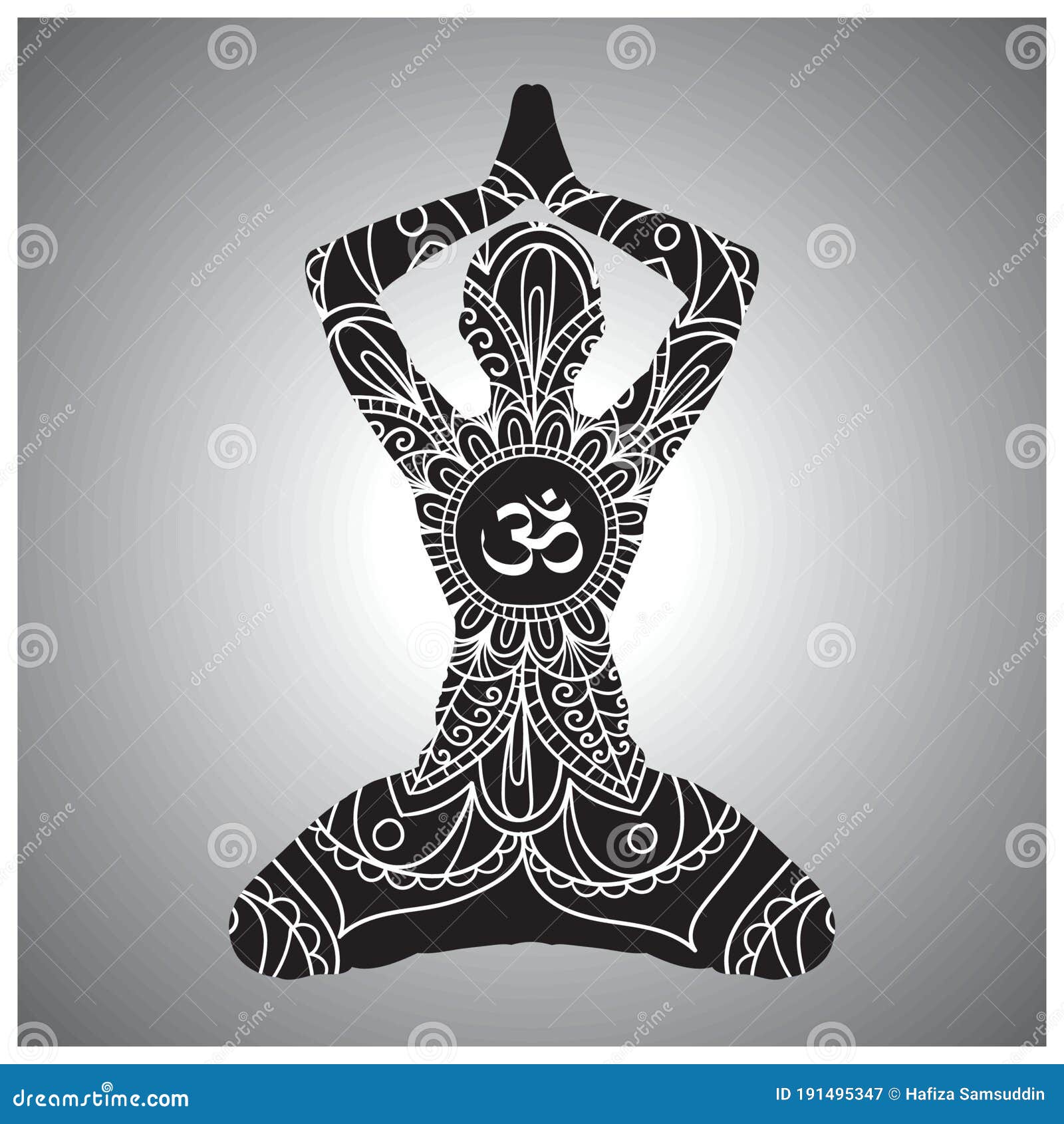 Yoga Design. Vector Illustration Decorative Design Stock Vector -  Illustration of spirits, typography: 191495347