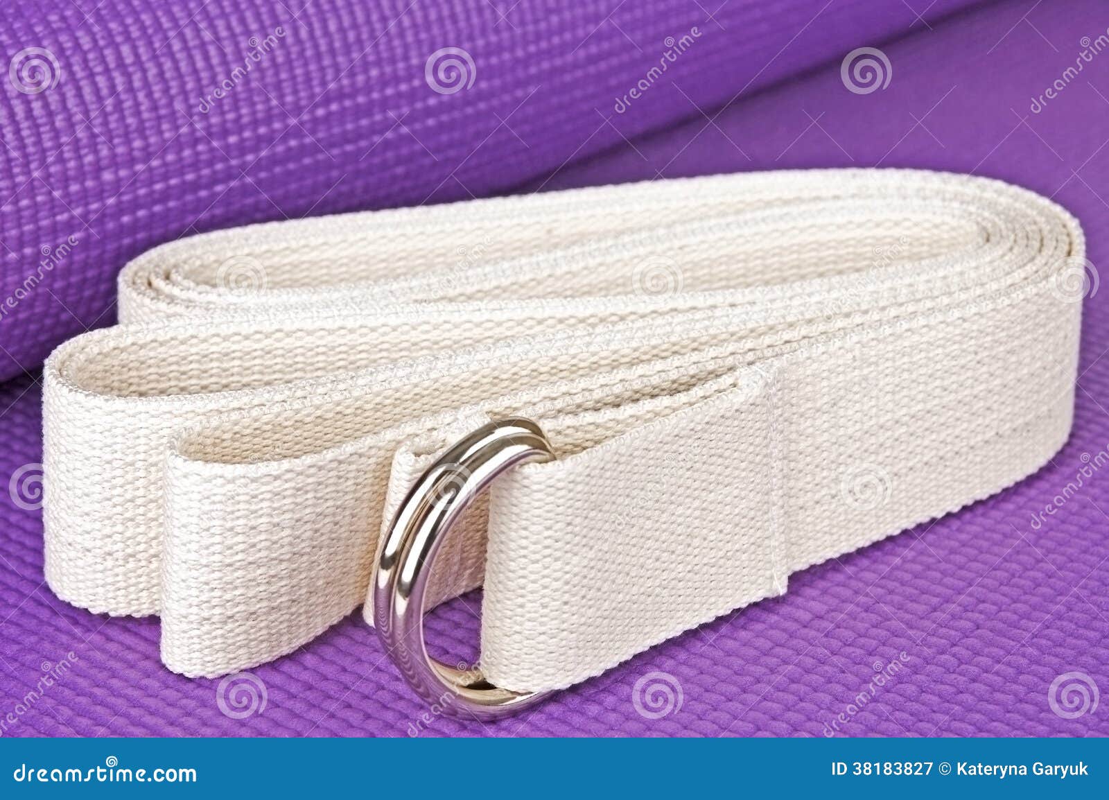 Yoga equipment stock image. Image of rubber, rolled, buckle 38183827
