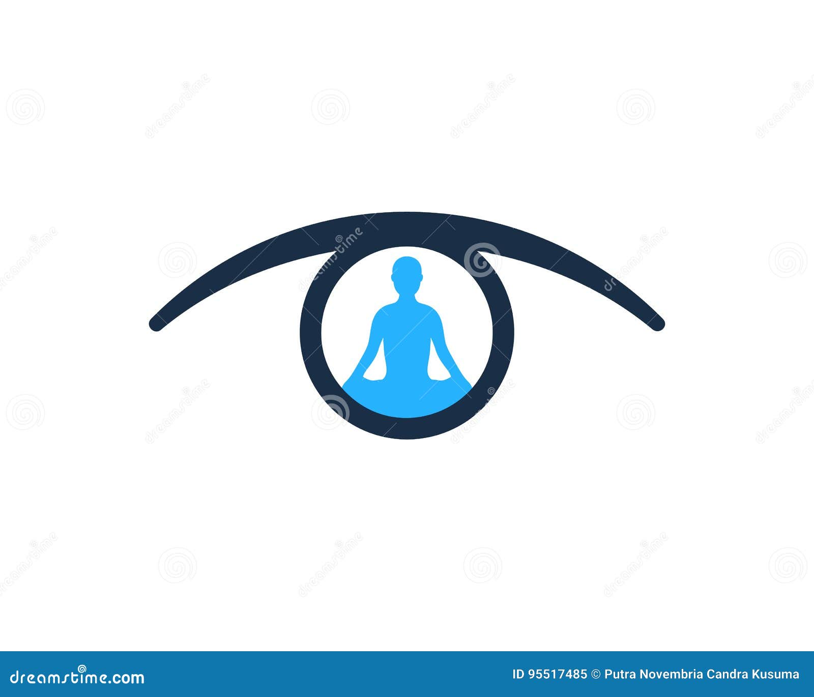Yoga Eye Icon Logo Design Element Stock Vector Illustration of abstract, iris 95517485