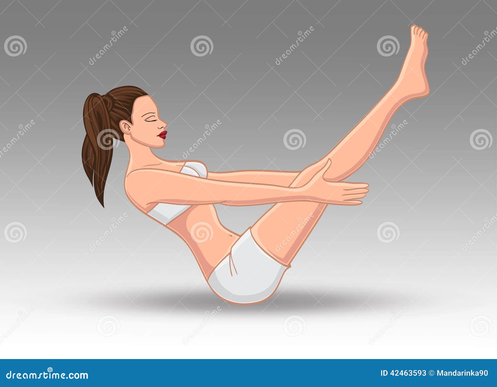 Woman Paripurna Navasana Boat Pose Yoga Exercising Lying On Back Fitness  Yoga Stretching In Shadow Grayscale Silhouette Full Length In Studio  Isolated White Background Stock Photo, Picture and Royalty Free Image. Image