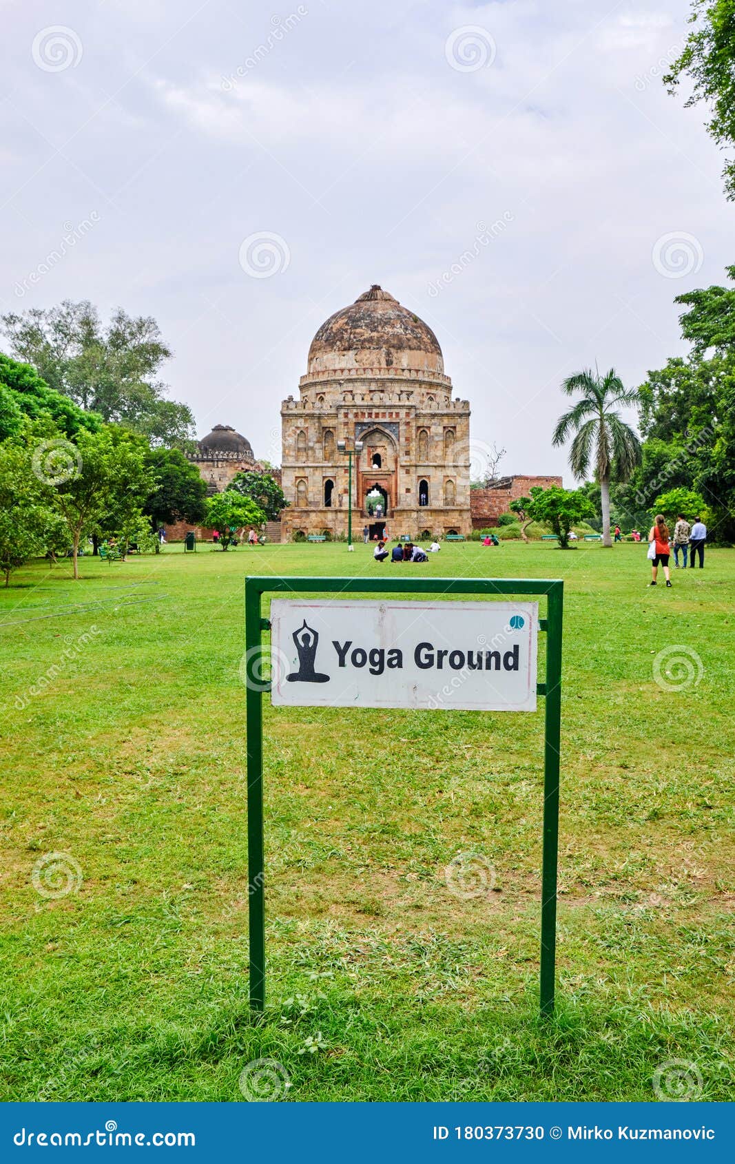 Yoga Ground Field in Lodi Gardens in New Delhi Editorial Image - Image ...
