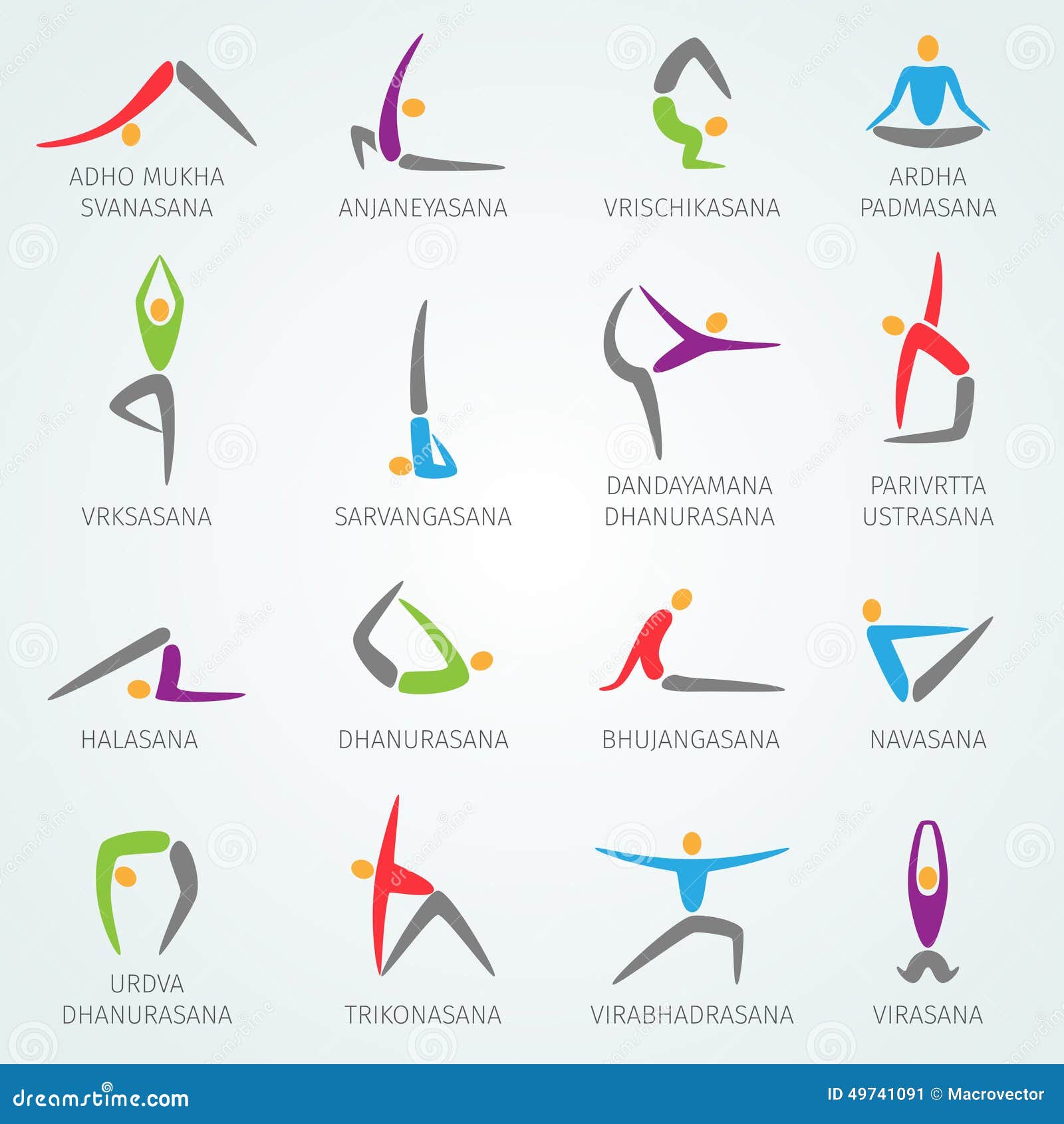 lea chart printable Illustration gymnastics of vector. Set stock Yoga Icons lea chart printable Illustration gymnastics of vector. Set stock Yoga Icons