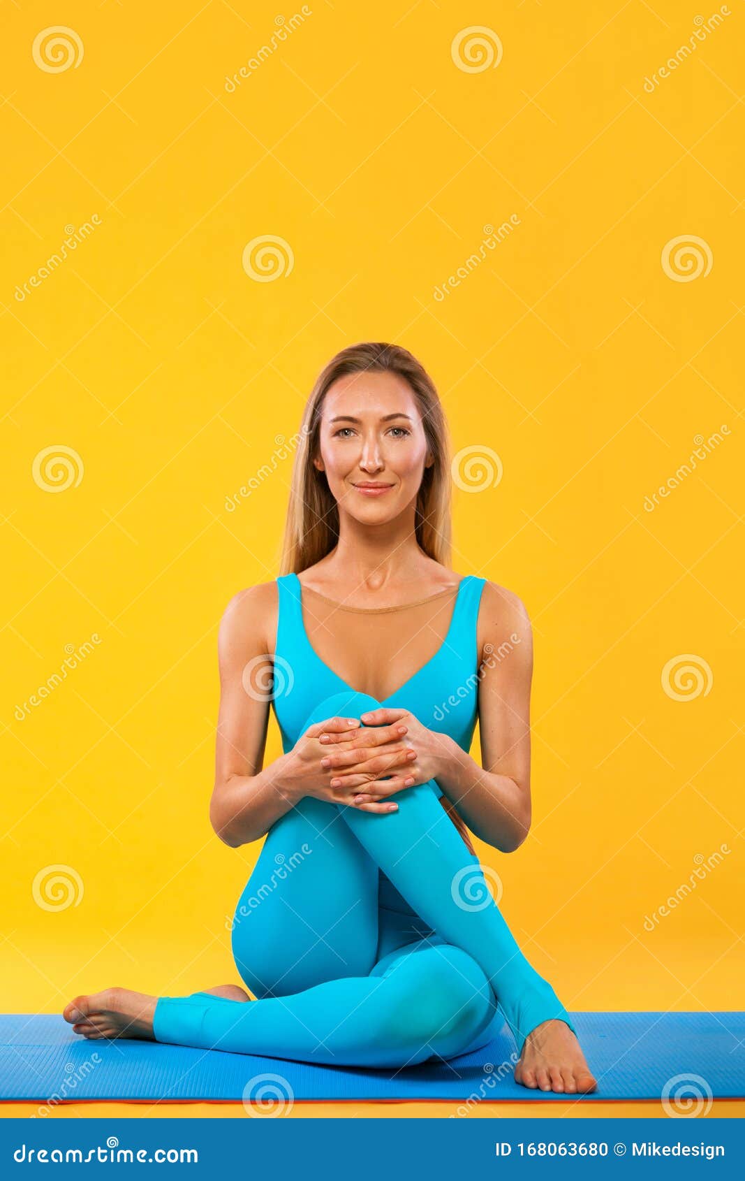 Yoga Indoor. Sports Recreation. Beautiful Young Woman In Hand Yoga Indoor. Sports Recreation. Beautiful Young Woman In Hand