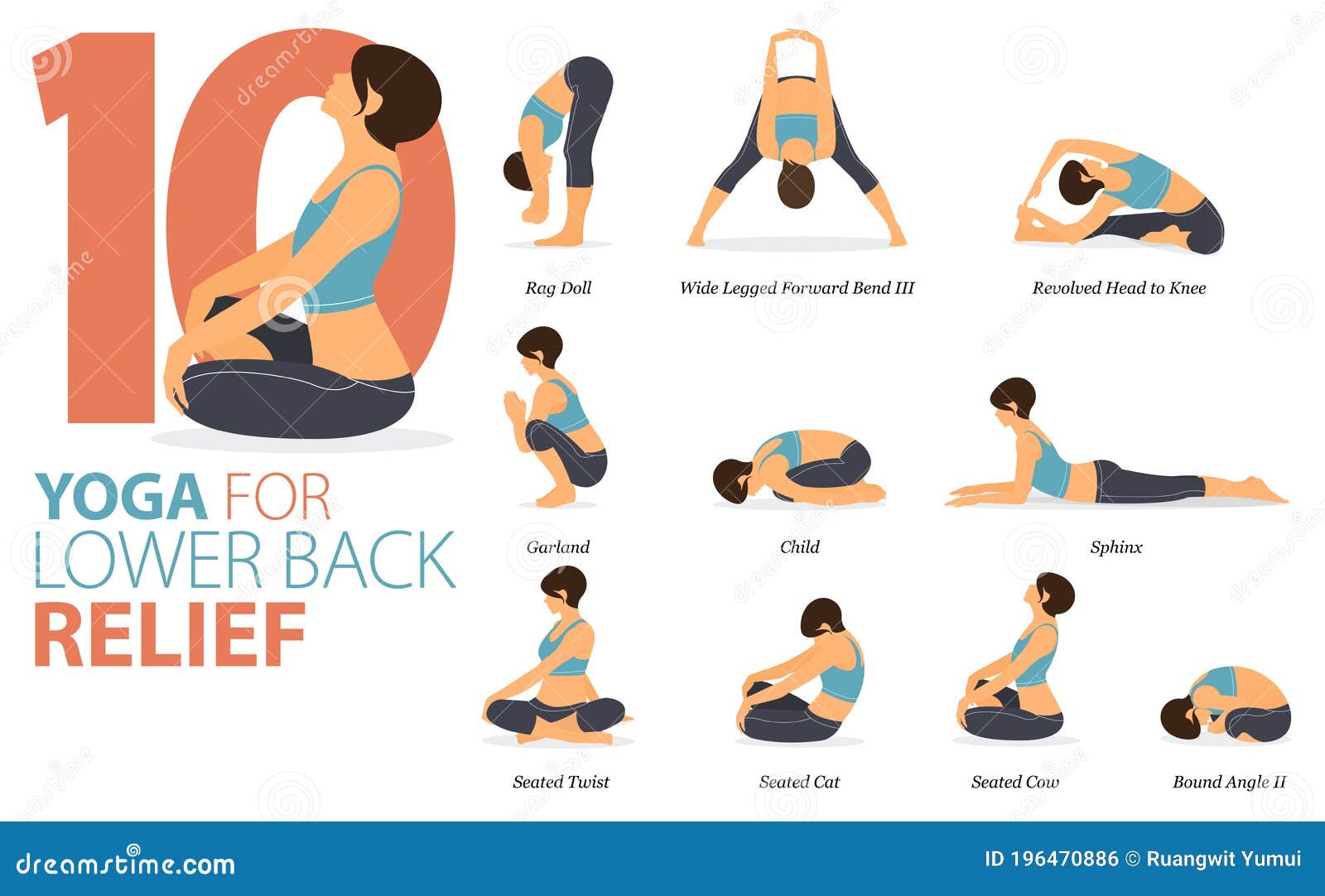 Easy Yoga Poses for Back Pain : r/coolguides