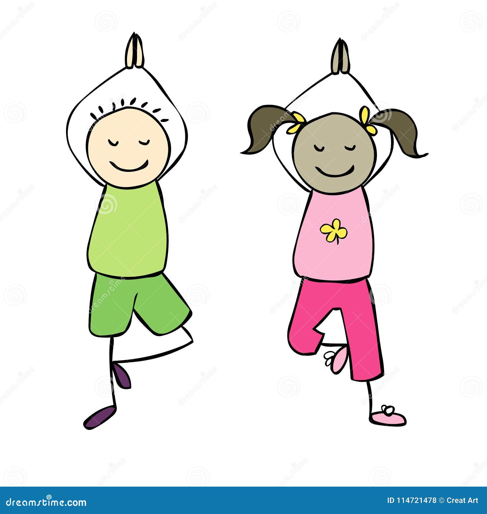 Yoga  Yoga Vector Illustration Stock Vector - Illustration of  adorable, vector: 114721478