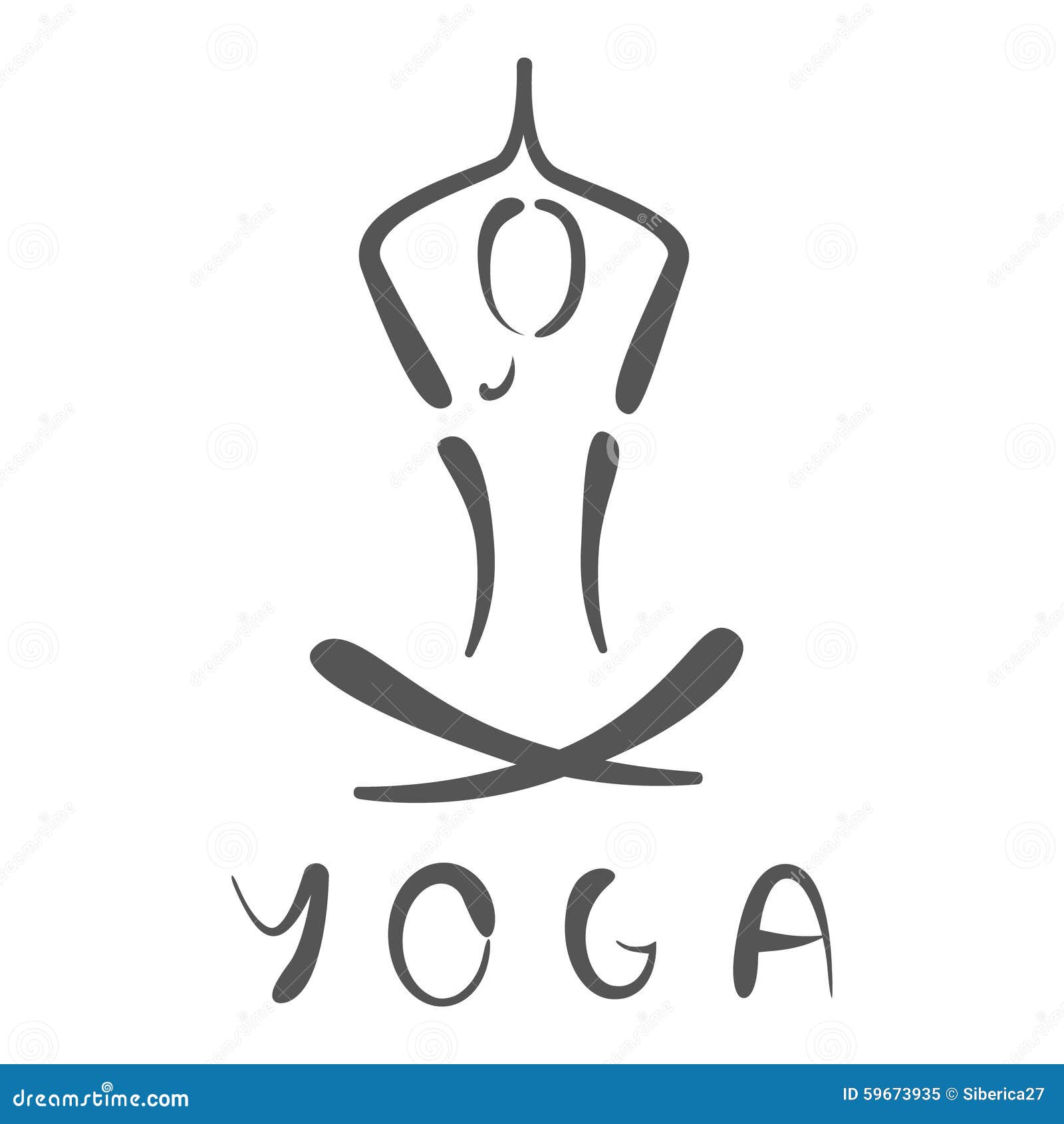 Yoga logo illustration. stock illustration. Illustration of elegant ...