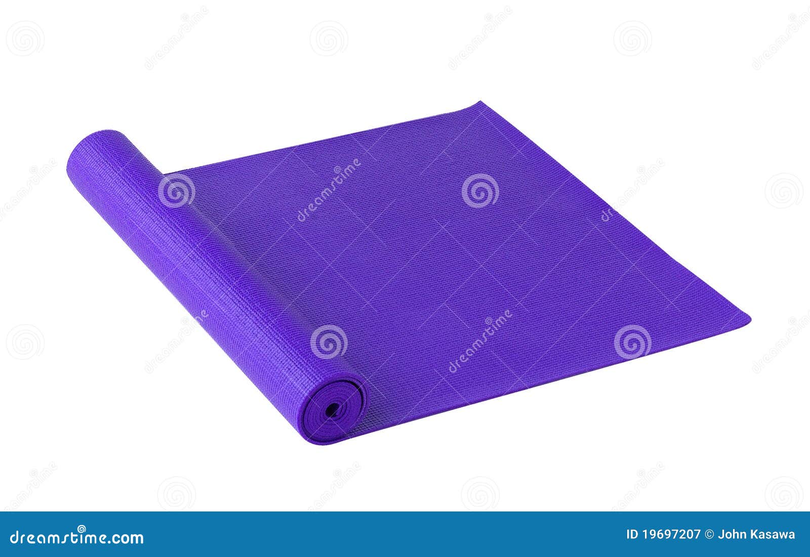 Yoga mat isolated on white stock image. Image of fitness 19697207