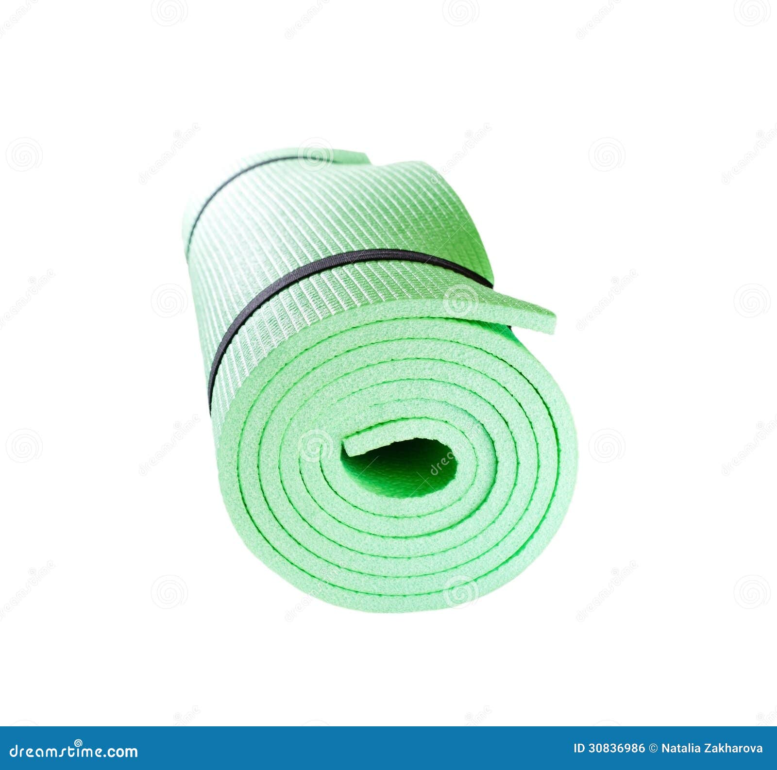 Yoga Mat Roll Isolated on White Stock Photo Image of healthy