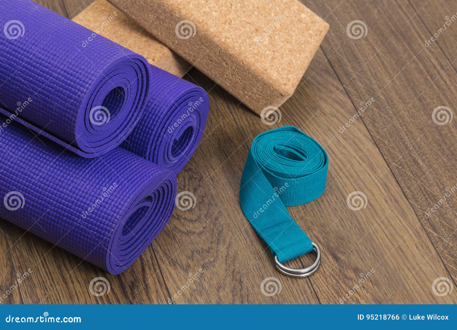 Yoga Mats with Blocks and Strap Stock Photo Image of active, blocks