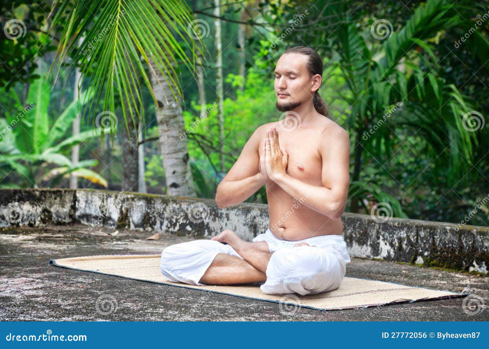 Yoga meditation in India stock photo. Image of mind, concentration