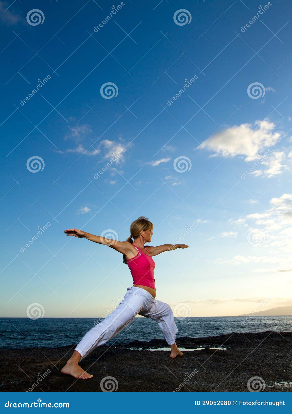Yoga by the Ocean stock photo. Image of outdoors, energy 29052980