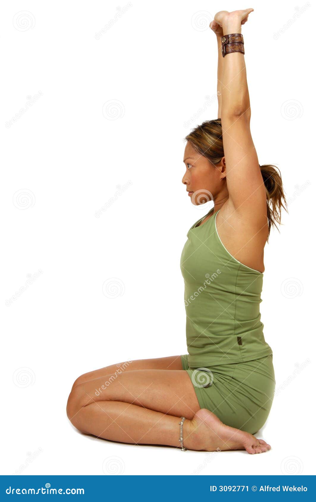 Yoga Pose Arms Overhead Stock Image Image 3092771