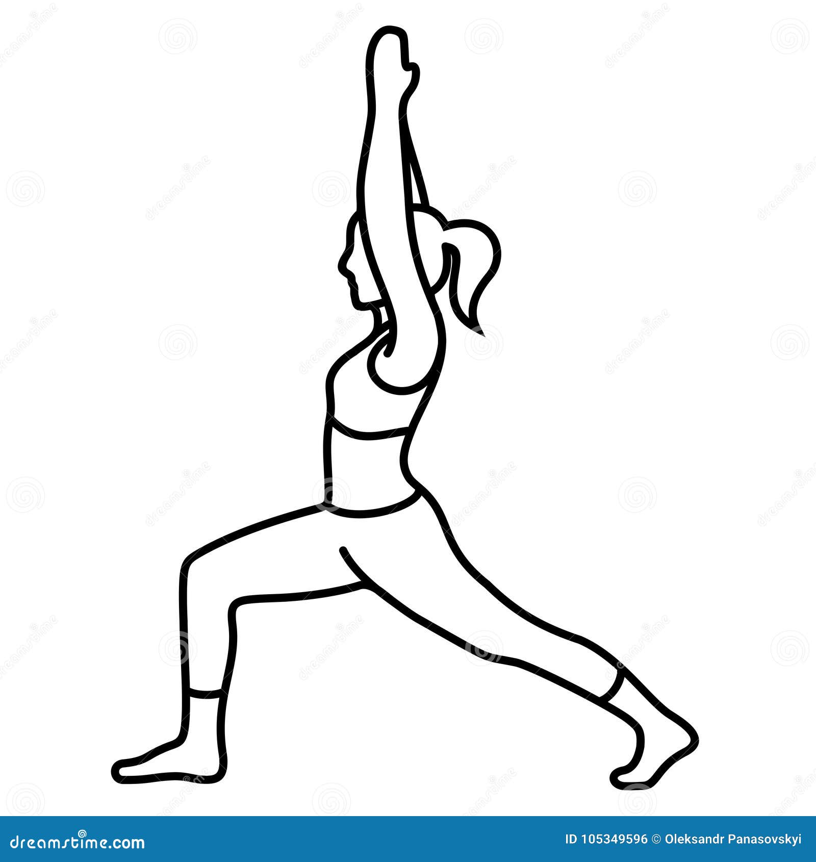 Wheel pose yoga workout outline healthy lifestyle Vector Image