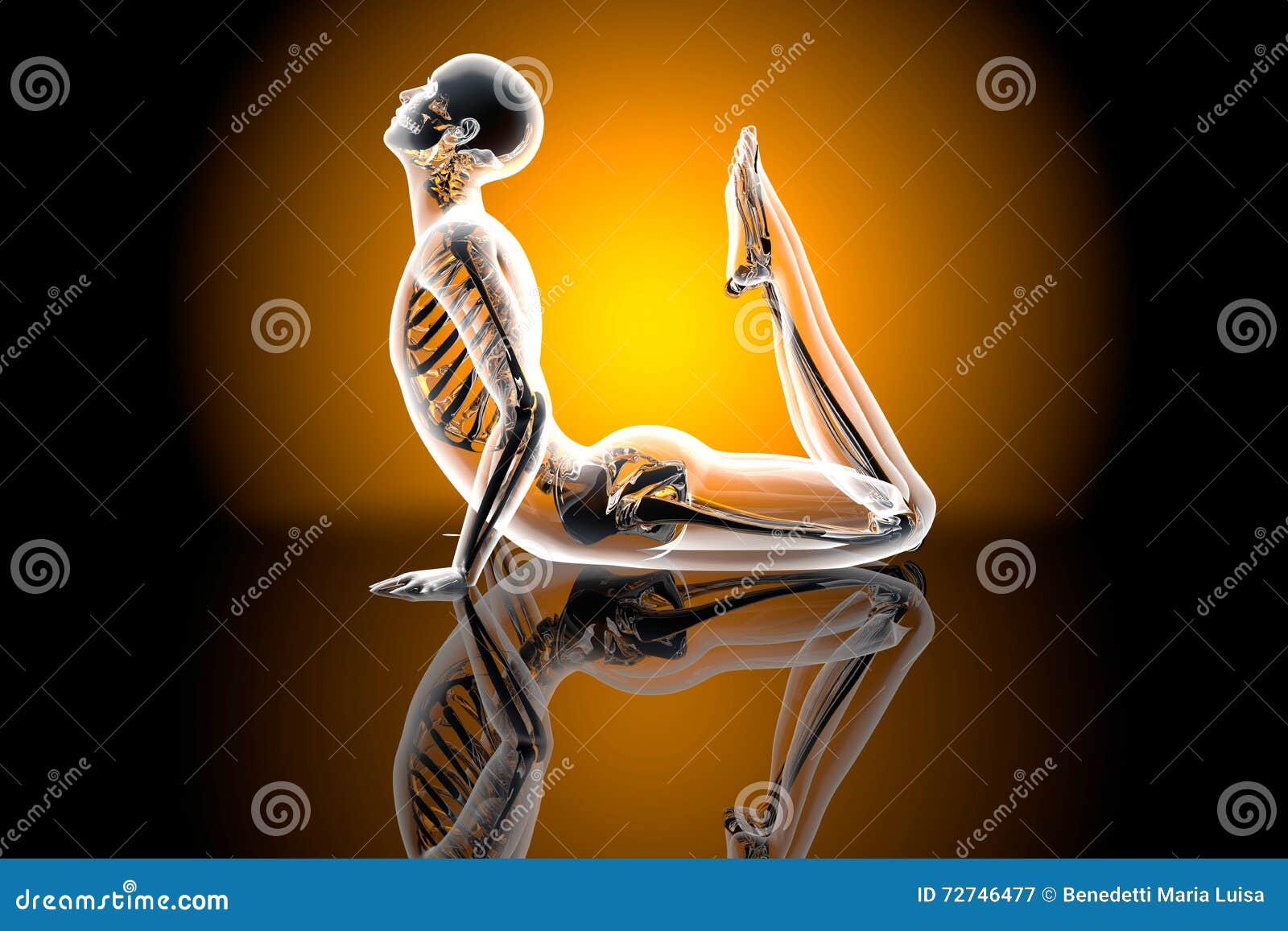 Yoga Pose King Cobra stock illustration. Illustration of position