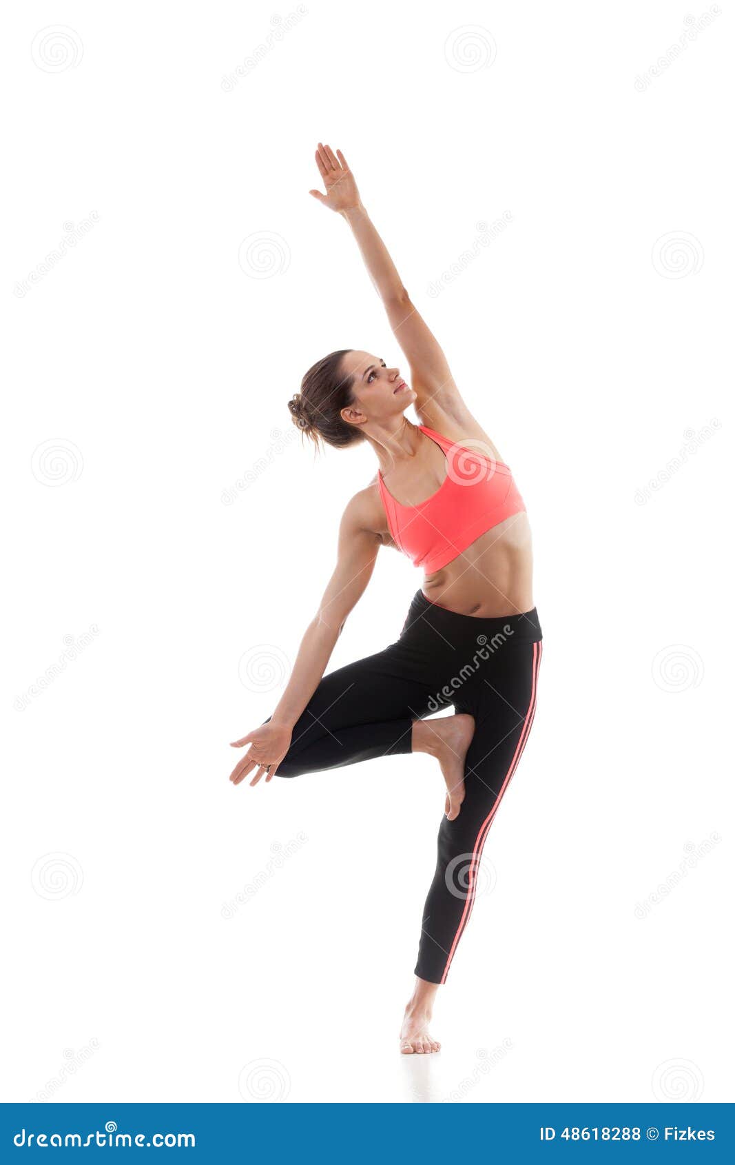 Yoga Pose vrikshasana stock photo. Image of lifestyle - 48618288