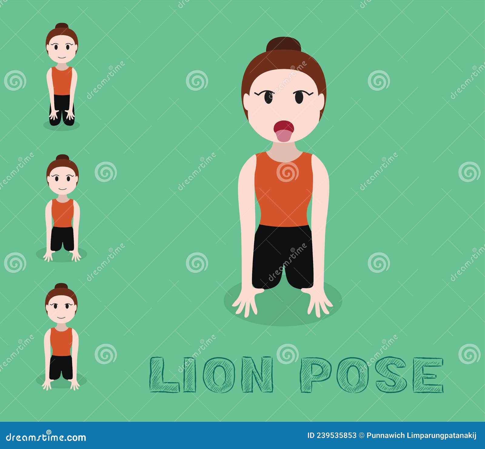 Lion Pose - Mofa yoga