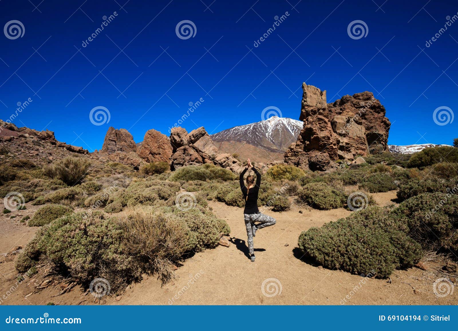 yoga session with el teide