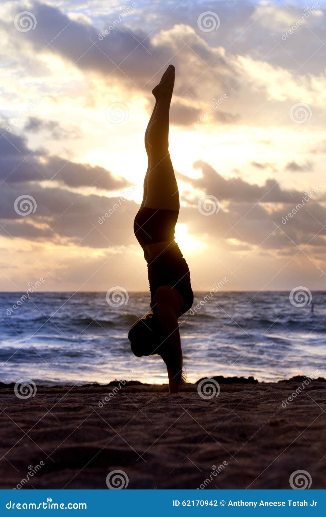 Yoga Silhouette stock photo. Image of bikini, facing - 62170942