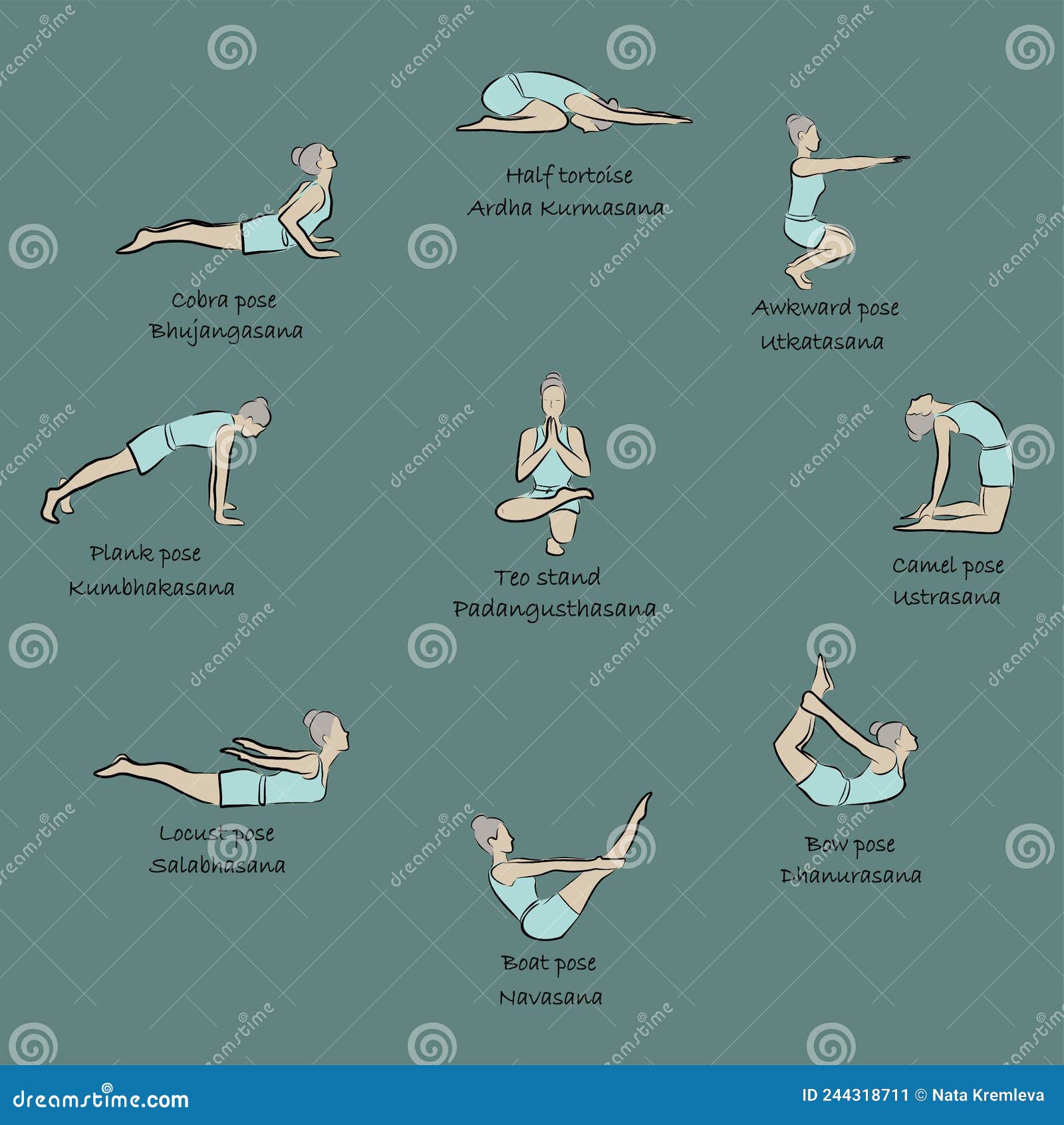 Yoga, Sports, Gymnastics. Human Body Health. Healthy Lifestyle