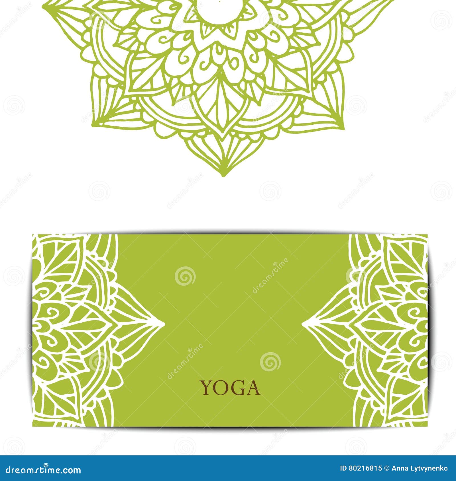 Yoga Studio Gift Card Template Stock Image Image of kundalini, asia