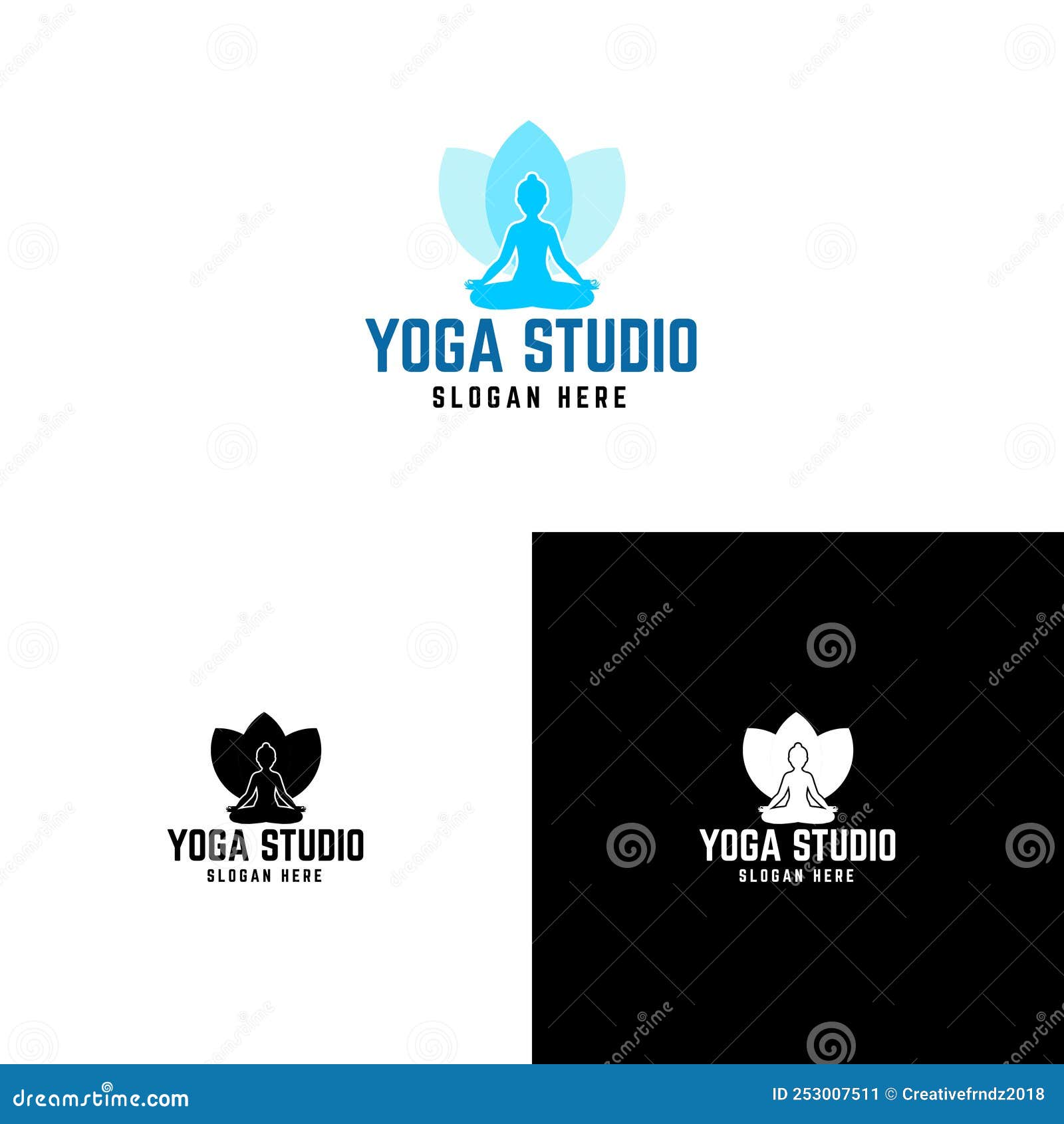 Yoga Studio Logo Design Vector Art Stock Vector - Illustration of care ...