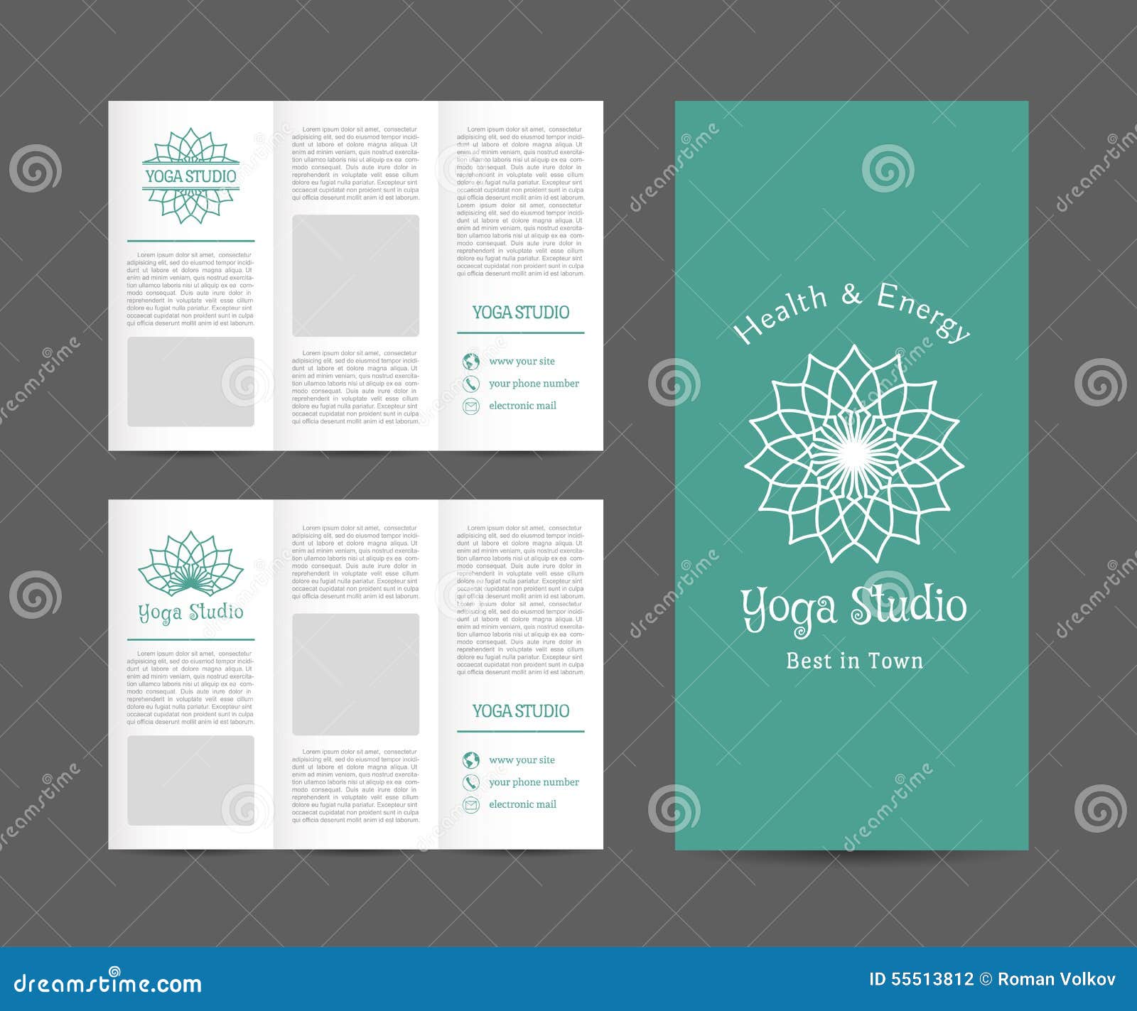 yoga brochure design